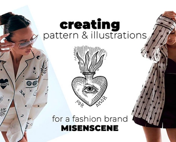 Иллюстрации для бренда одежды Misenscene — Иллюстрация, Графика на Dprofile