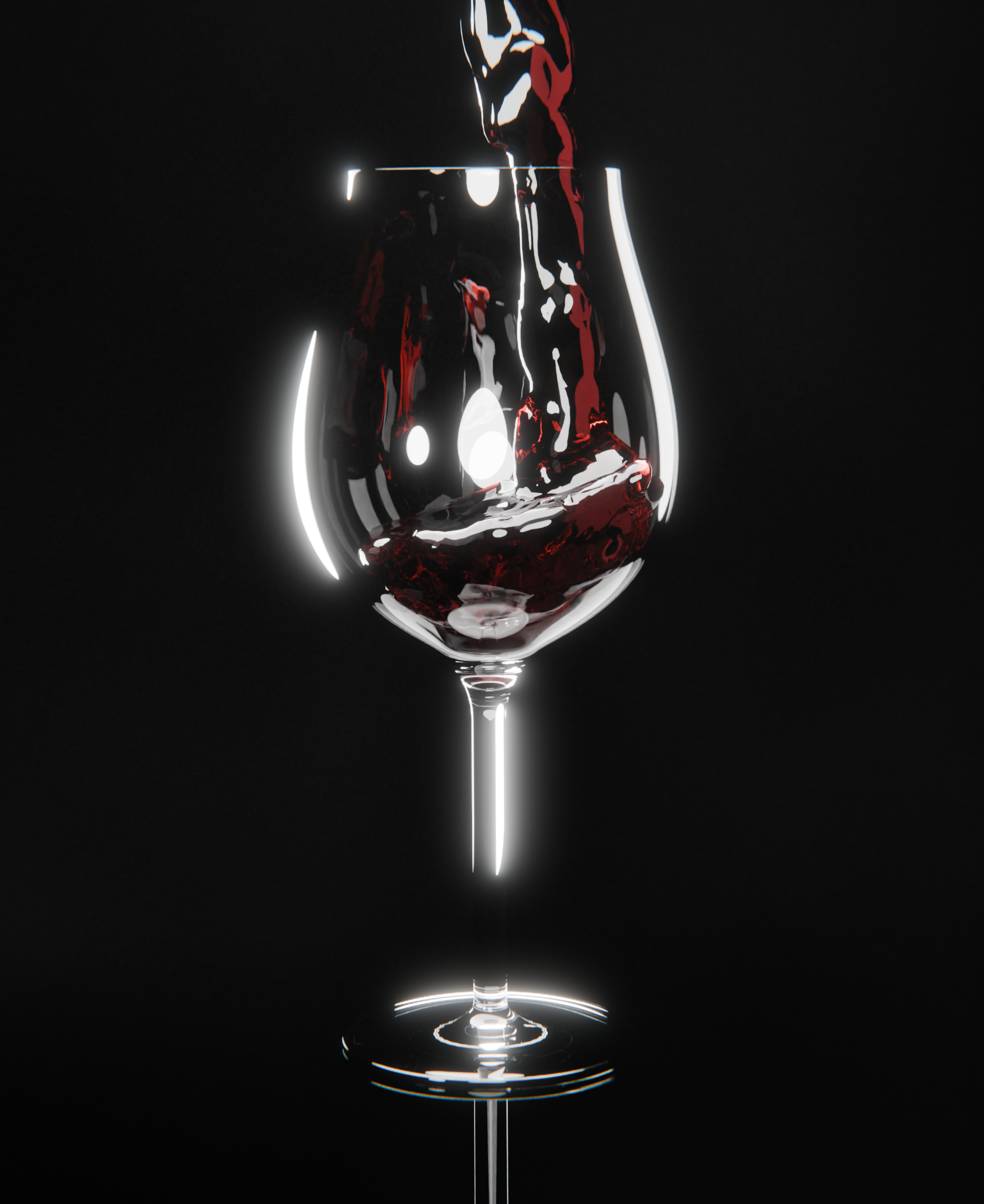 Les Vignes du Vent | 3D-визуализация вина и симуляция жидкости — Изображение №4 — 3D, Анимация на Dprofile