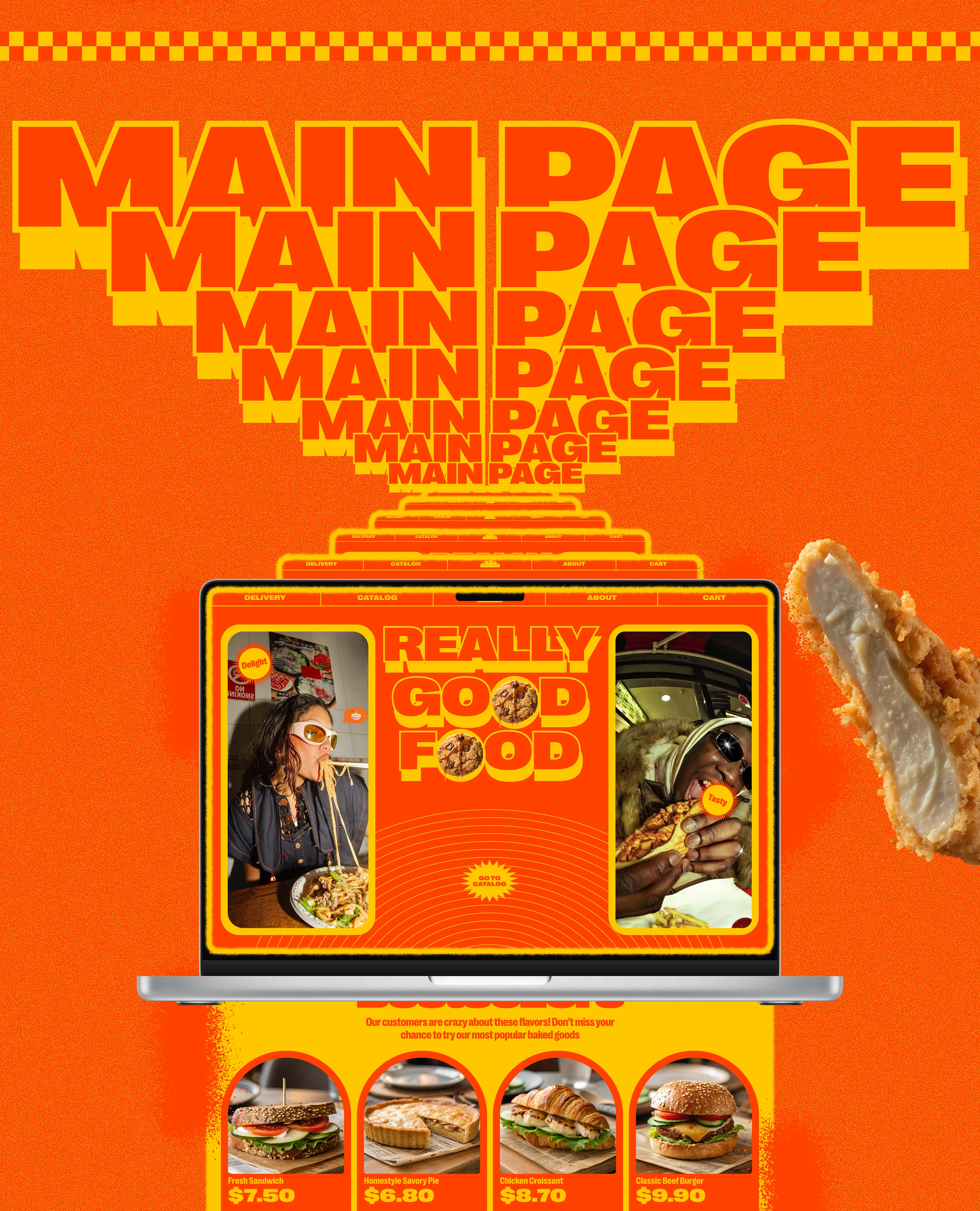 STREET BAKERY - fastfood website — Изображение №3 — Интерфейсы, Брендинг на Dprofile