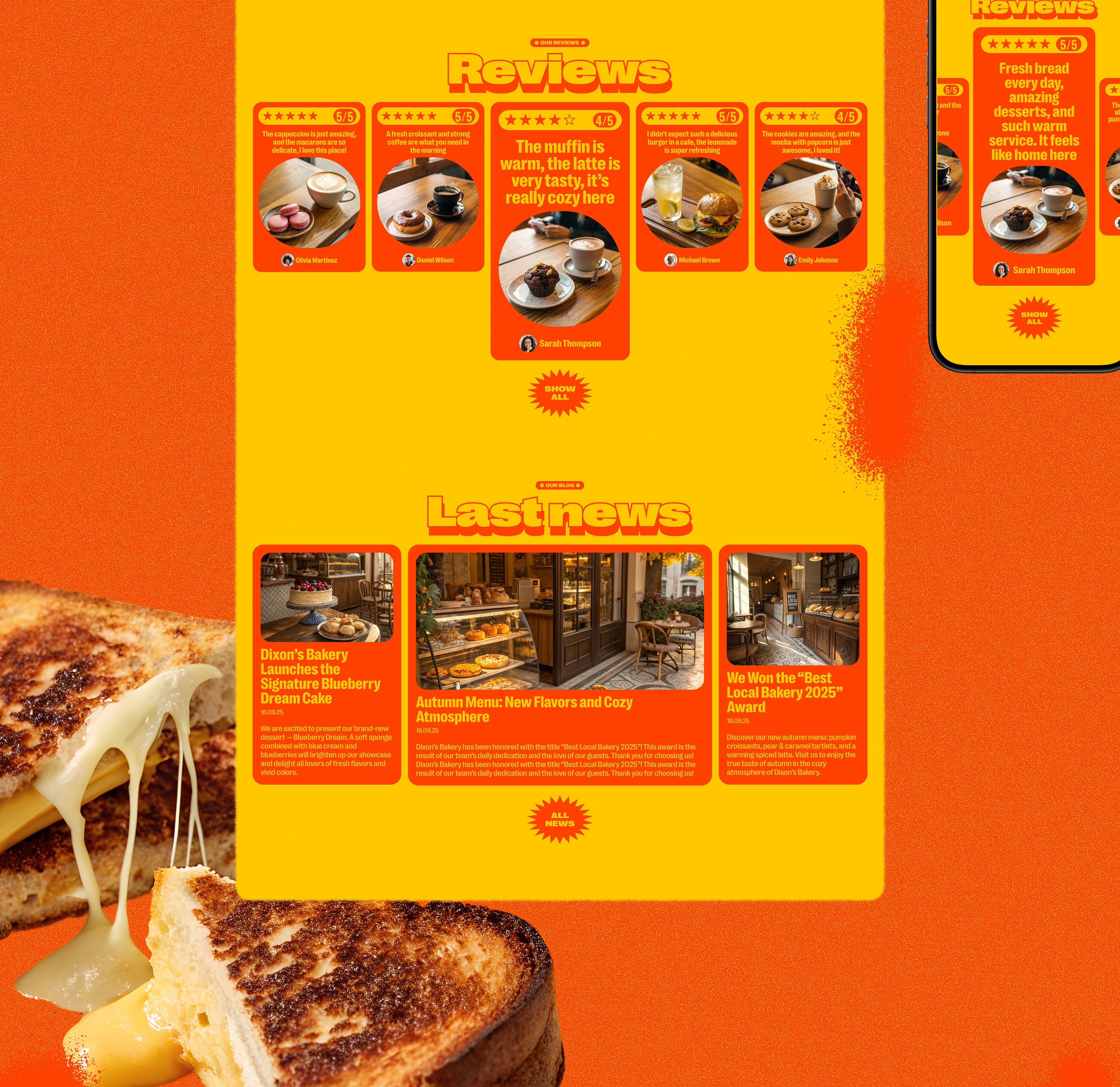 STREET BAKERY - fastfood website — Изображение №8 — Интерфейсы, Брендинг на Dprofile