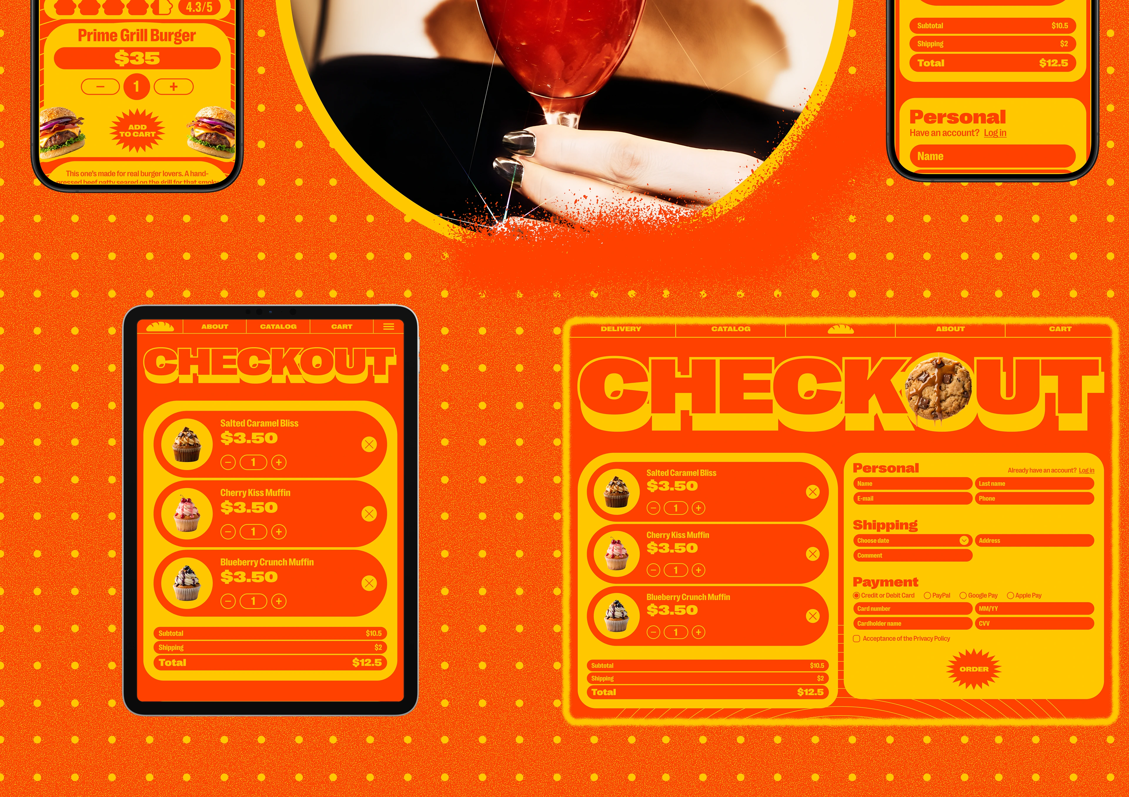 STREET BAKERY - fastfood website — Изображение №12 — Интерфейсы, Брендинг на Dprofile