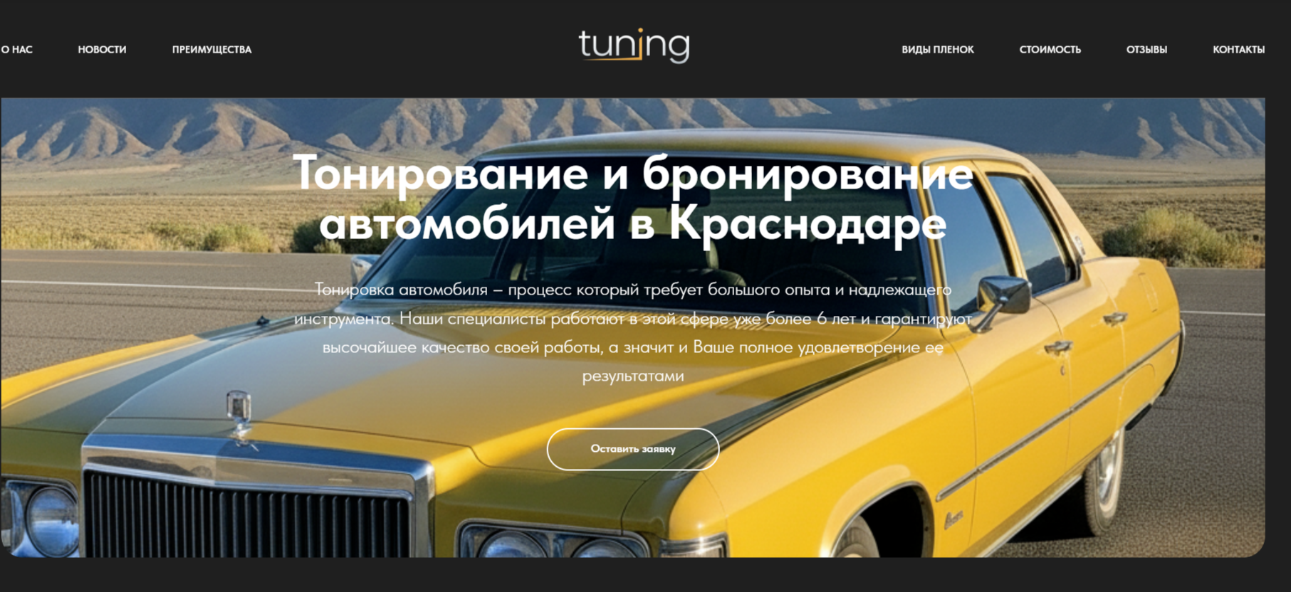 Тонирование автомобилей — Изображение №1 — Интерфейсы на Dprofile