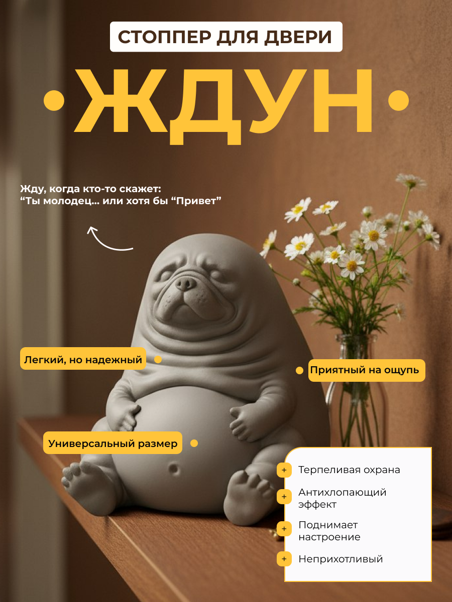 Стоппер для двери "Ждун" — Изображение №1 — Маркетинг на Dprofile