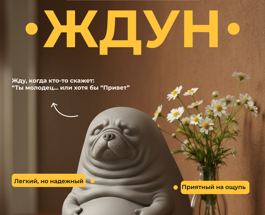 Стоппер для двери "Ждун" — Маркетинг на Dprofile