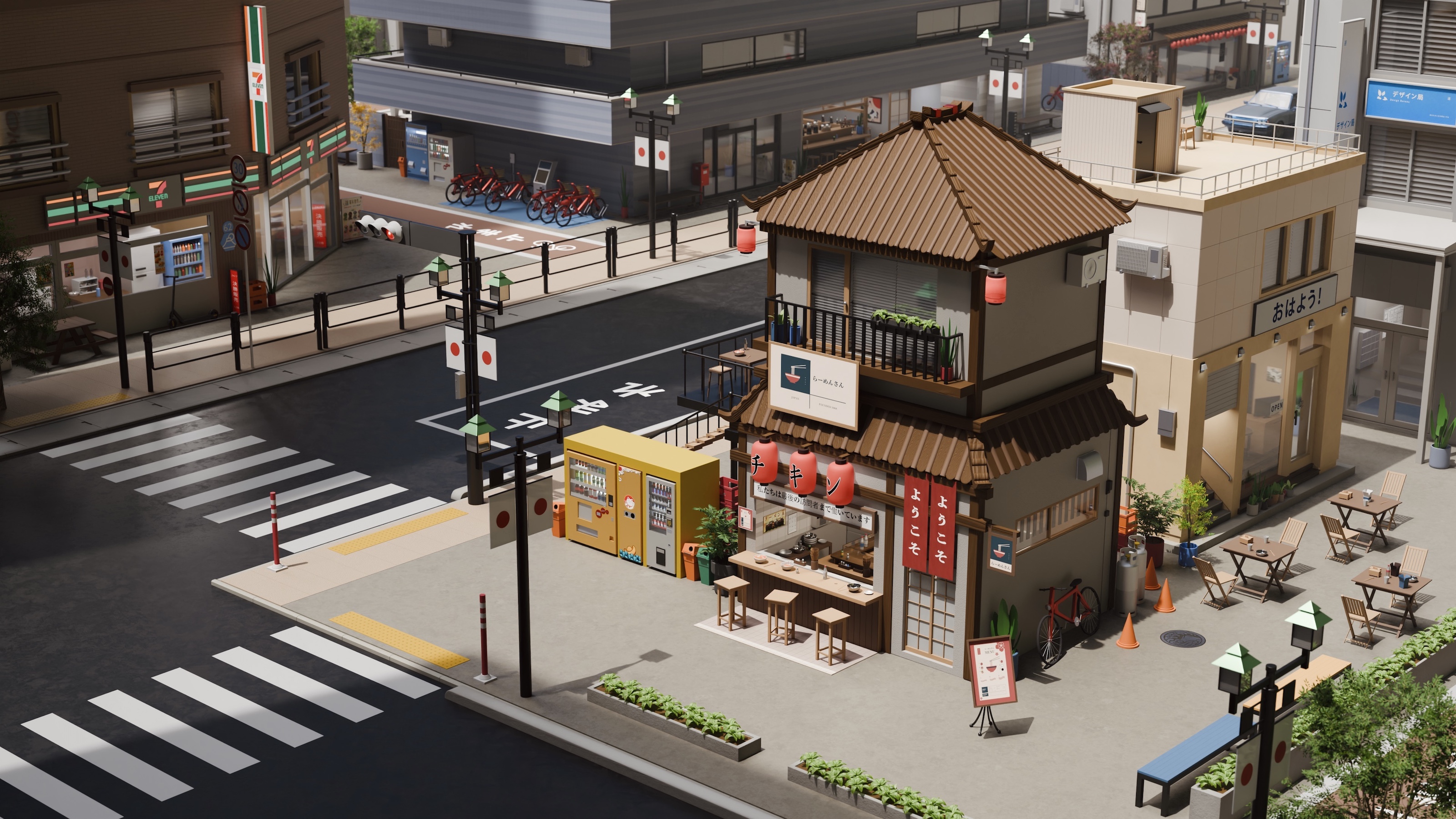 «Рамен!» Стилизованная Япония — Изображение №1 — 3D на Dprofile