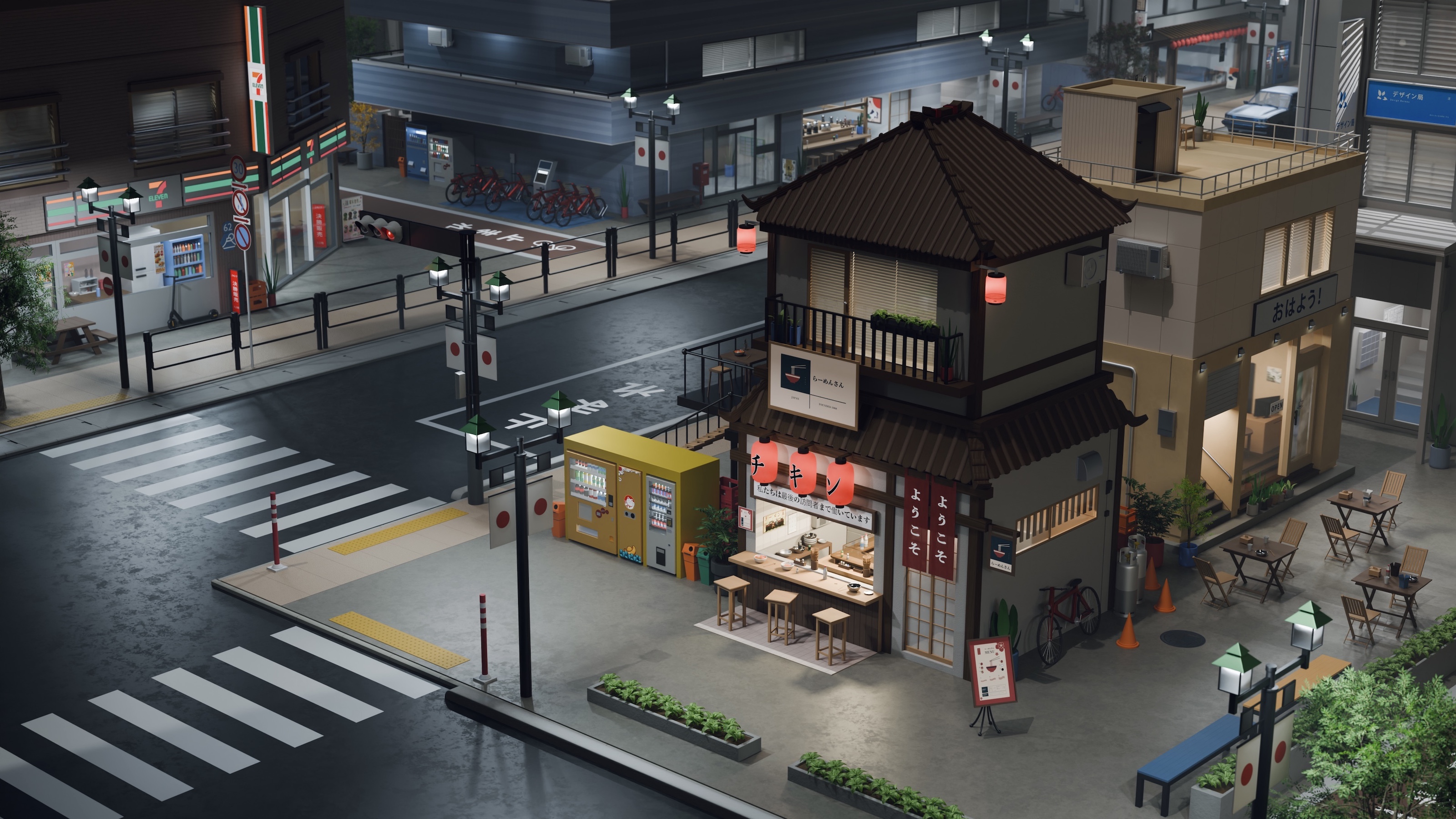 «Рамен!» Стилизованная Япония — Изображение №3 — 3D на Dprofile