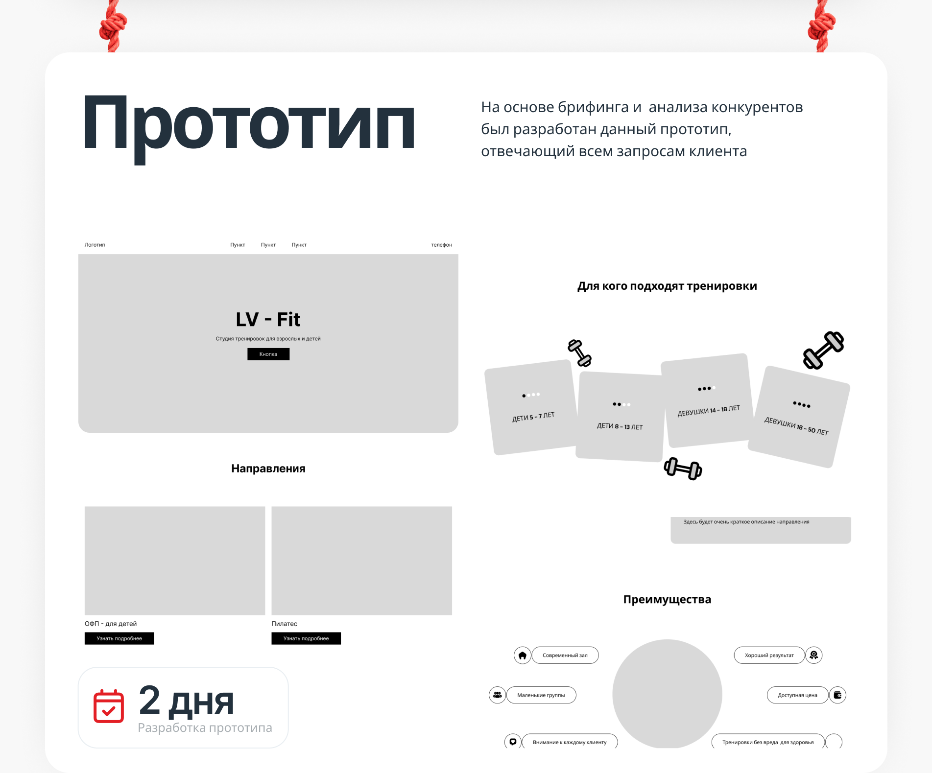 Landing Page | Лендинг для фитнес-студии — Изображение №4 — Интерфейсы на Dprofile