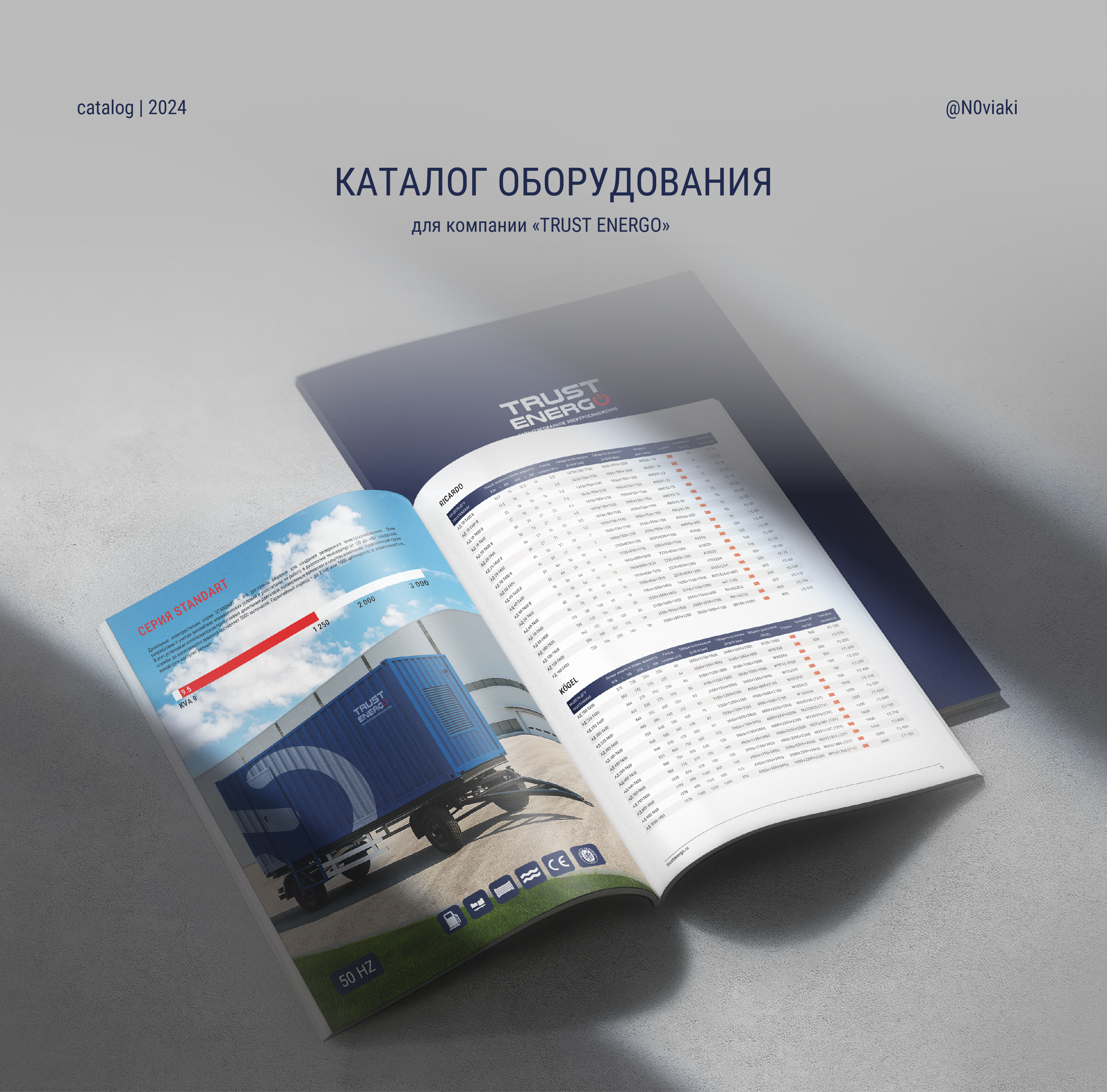 Каталог продукции для компании TRUST ENERGO — Изображение №1 — Графика на Dprofile