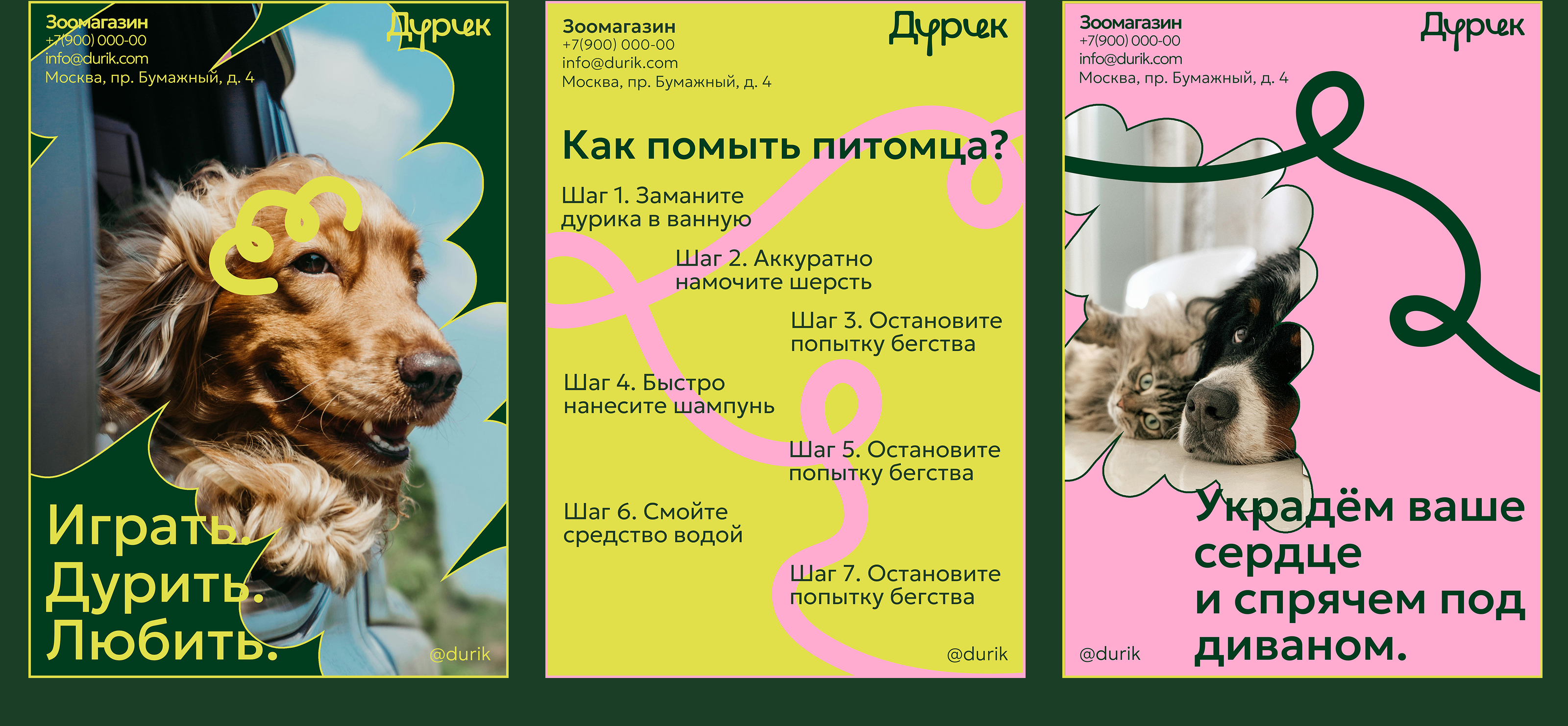 ДУРИК | Брендинг для зоомагазина — Изображение №5 — Брендинг на Dprofile