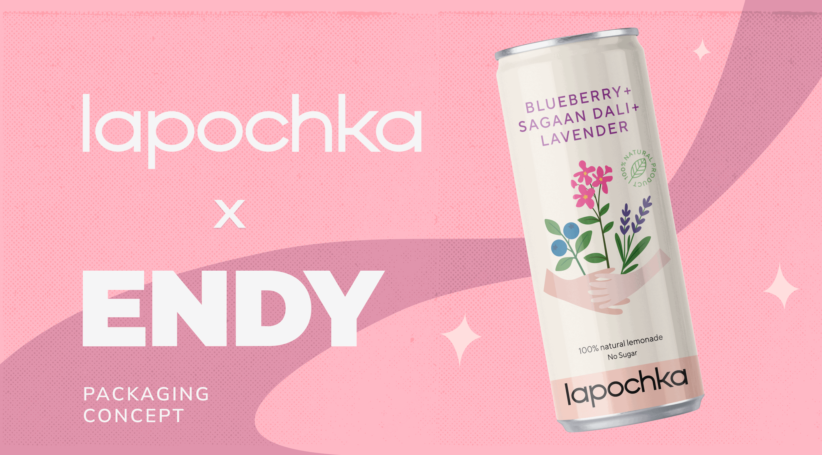 Дизайн упаковки для лимонада | Lapochka × Endy — Изображение №1 — Брендинг, Иллюстрация на Dprofile