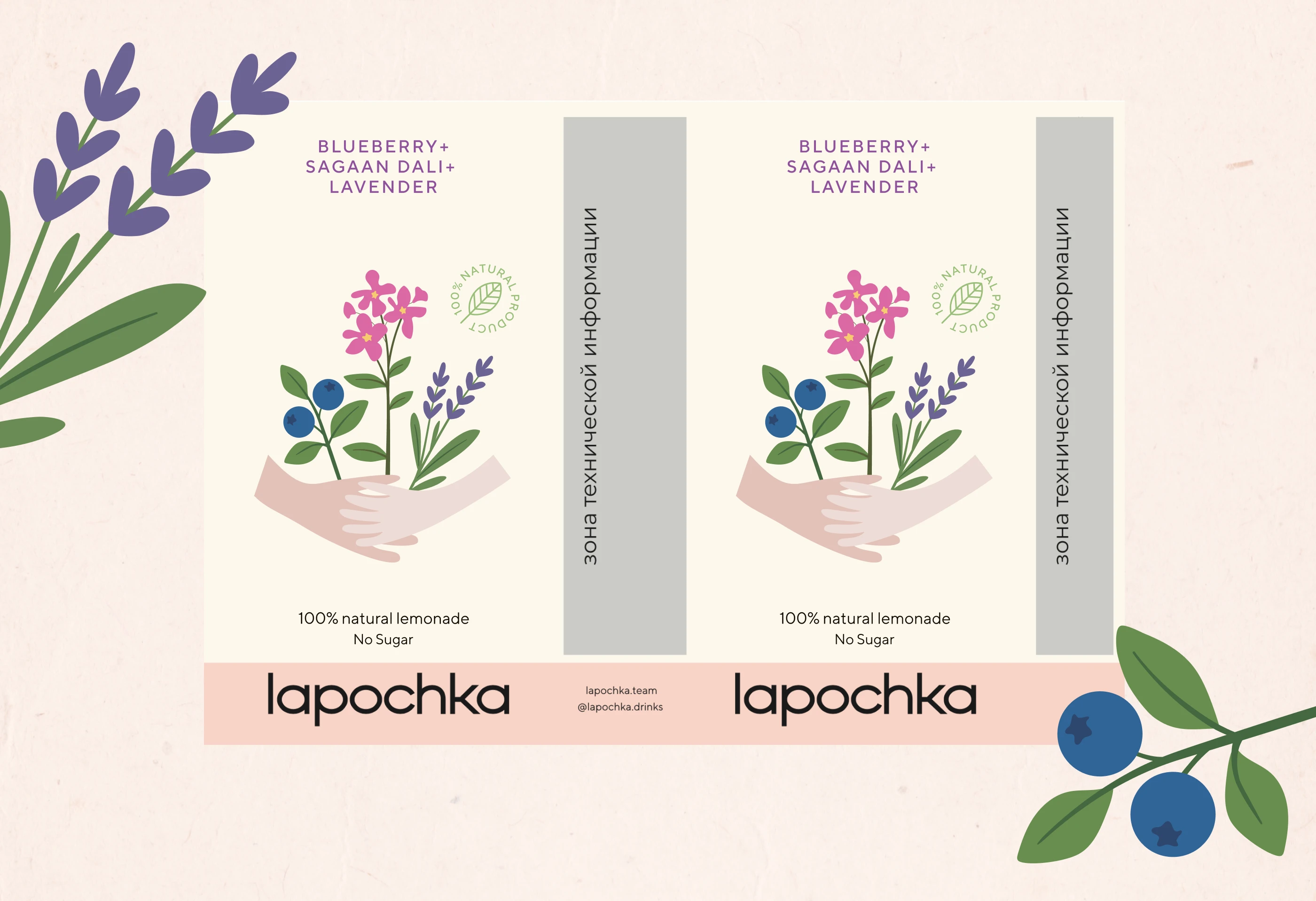 Дизайн упаковки для лимонада | Lapochka × Endy — Изображение №3 — Брендинг, Иллюстрация на Dprofile