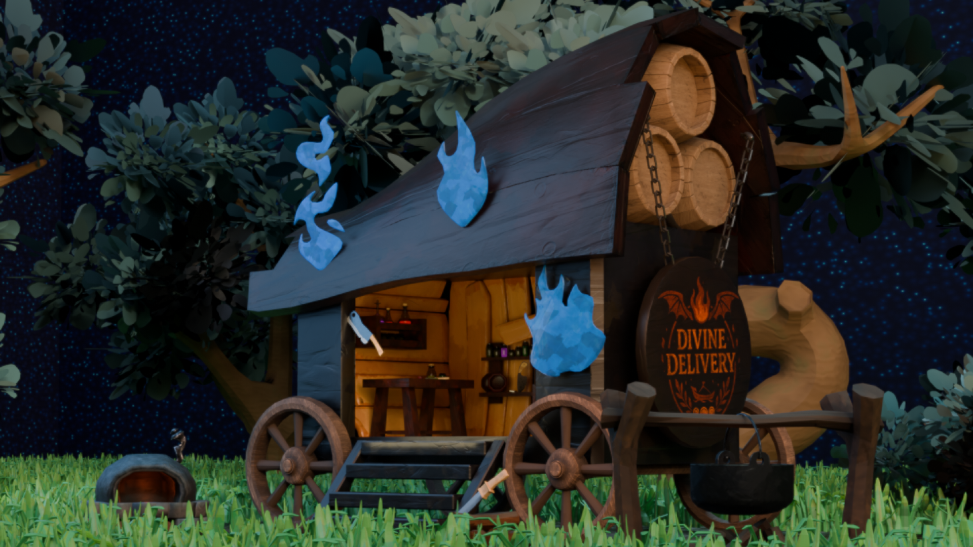 Divine Delivery - концепты игровых локаций — Изображение №5 — Иллюстрация, 3D на Dprofile