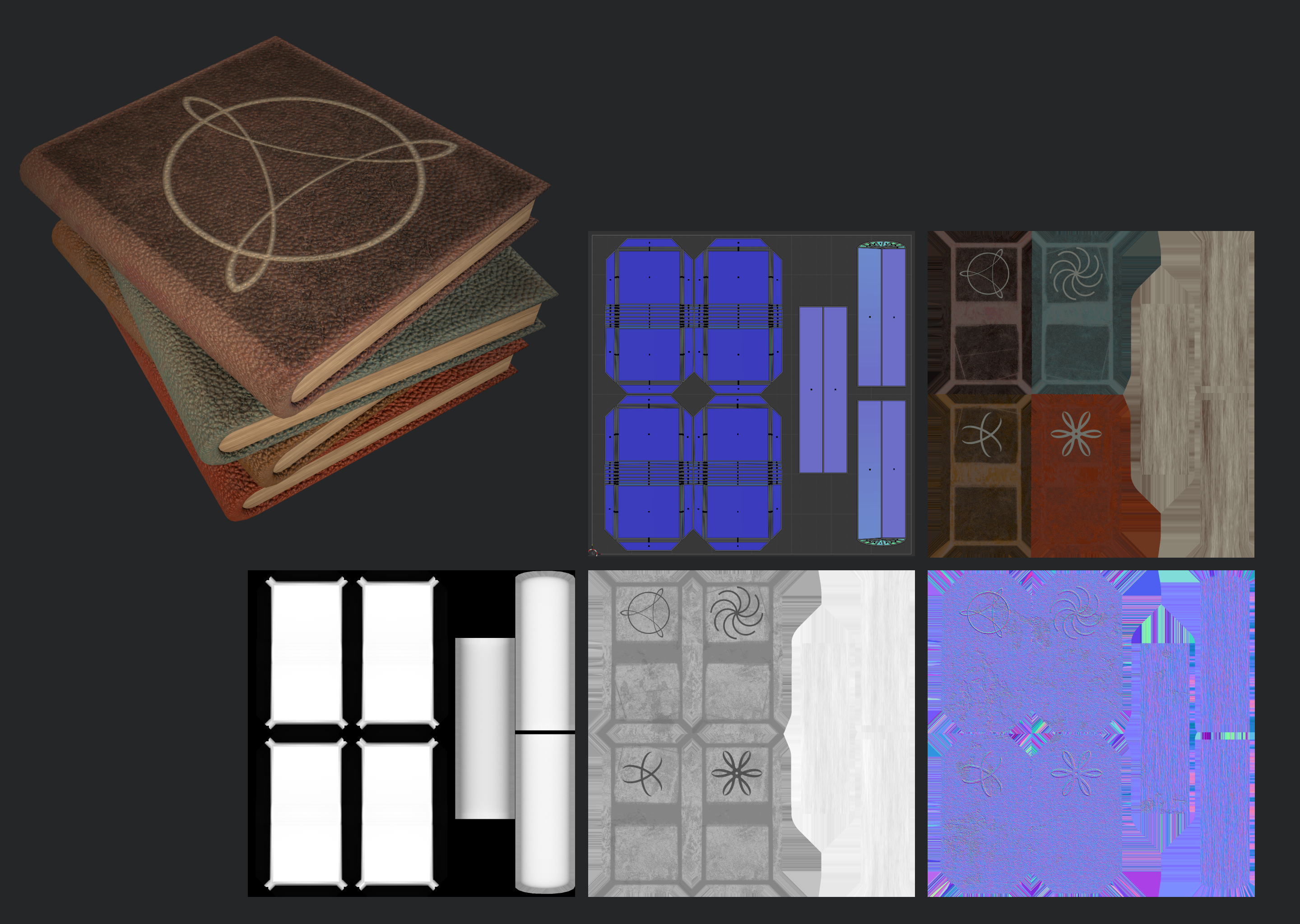 Book Props Set – Game Ready — Изображение №9 — Иллюстрация, 3D на Dprofile