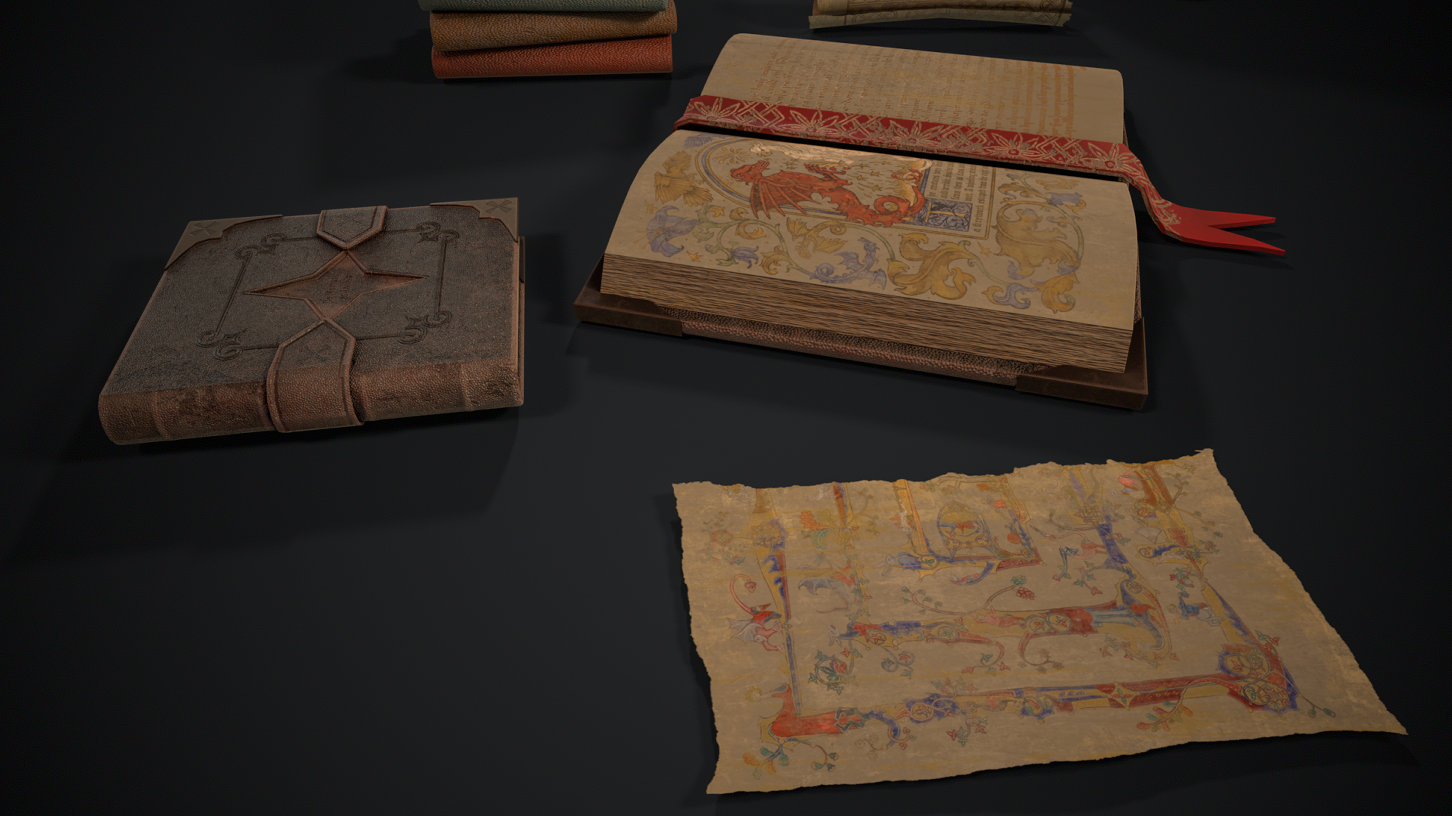 Book Props Set – Game Ready — Изображение №6 — Иллюстрация, 3D на Dprofile