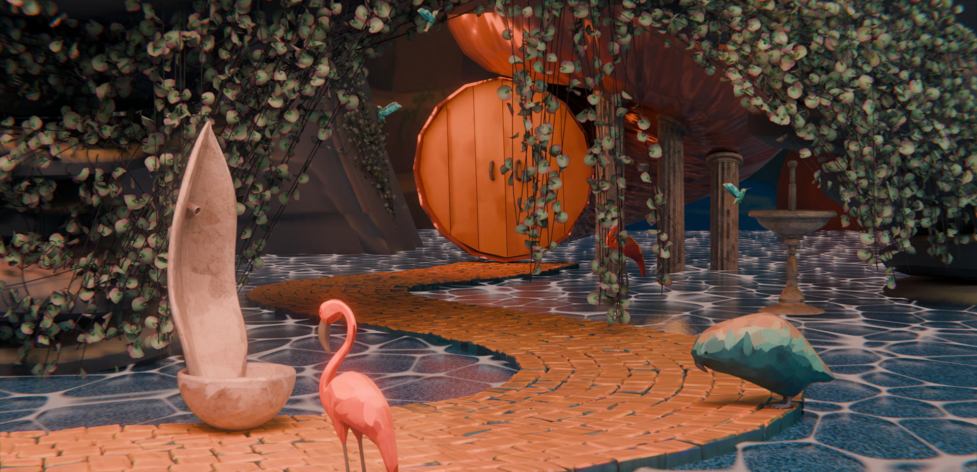 Divine Delivery - концепты игровых локаций — Изображение №18 — Иллюстрация, 3D на Dprofile