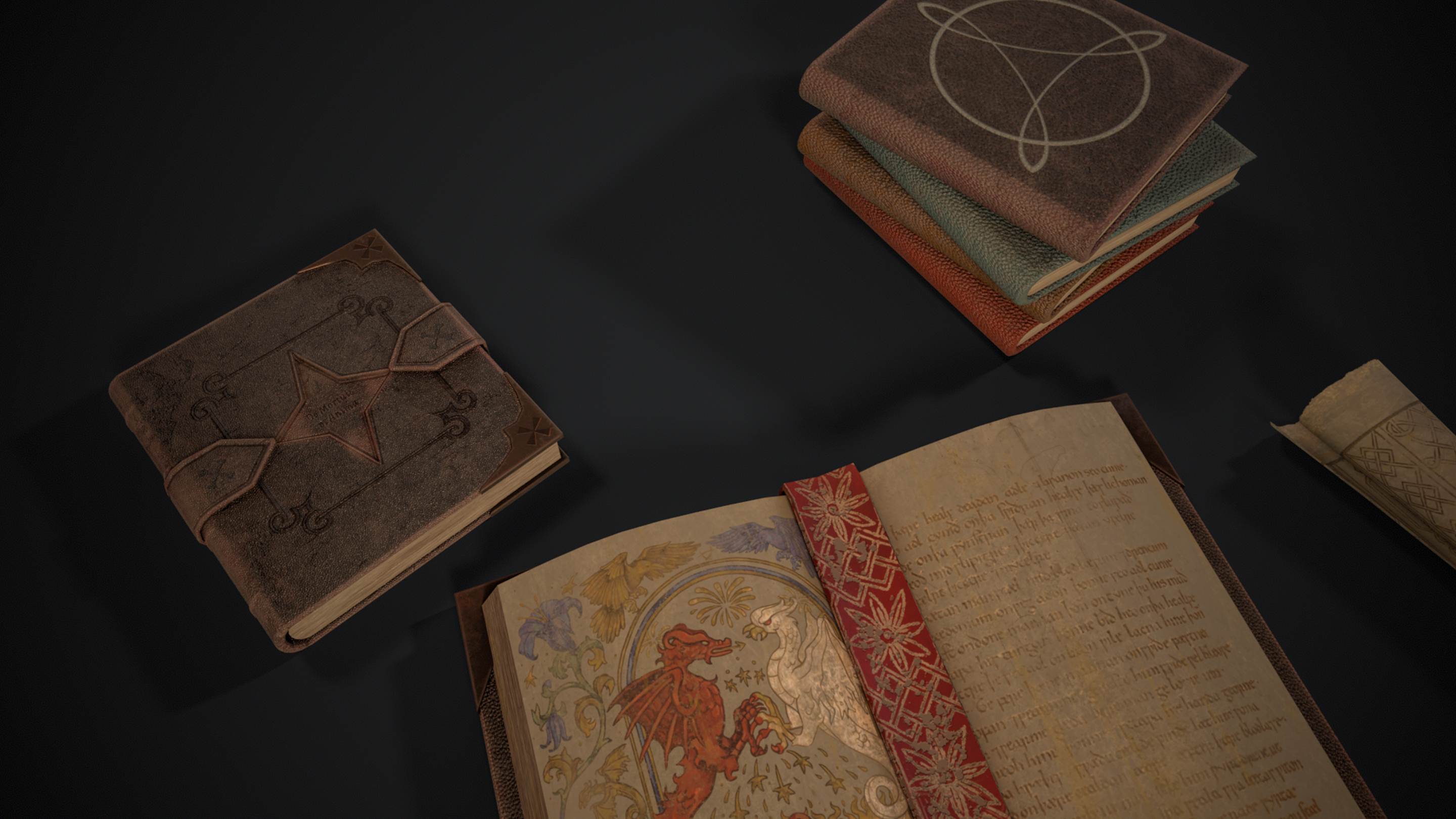 Book Props Set – Game Ready — Изображение №5 — Иллюстрация, 3D на Dprofile