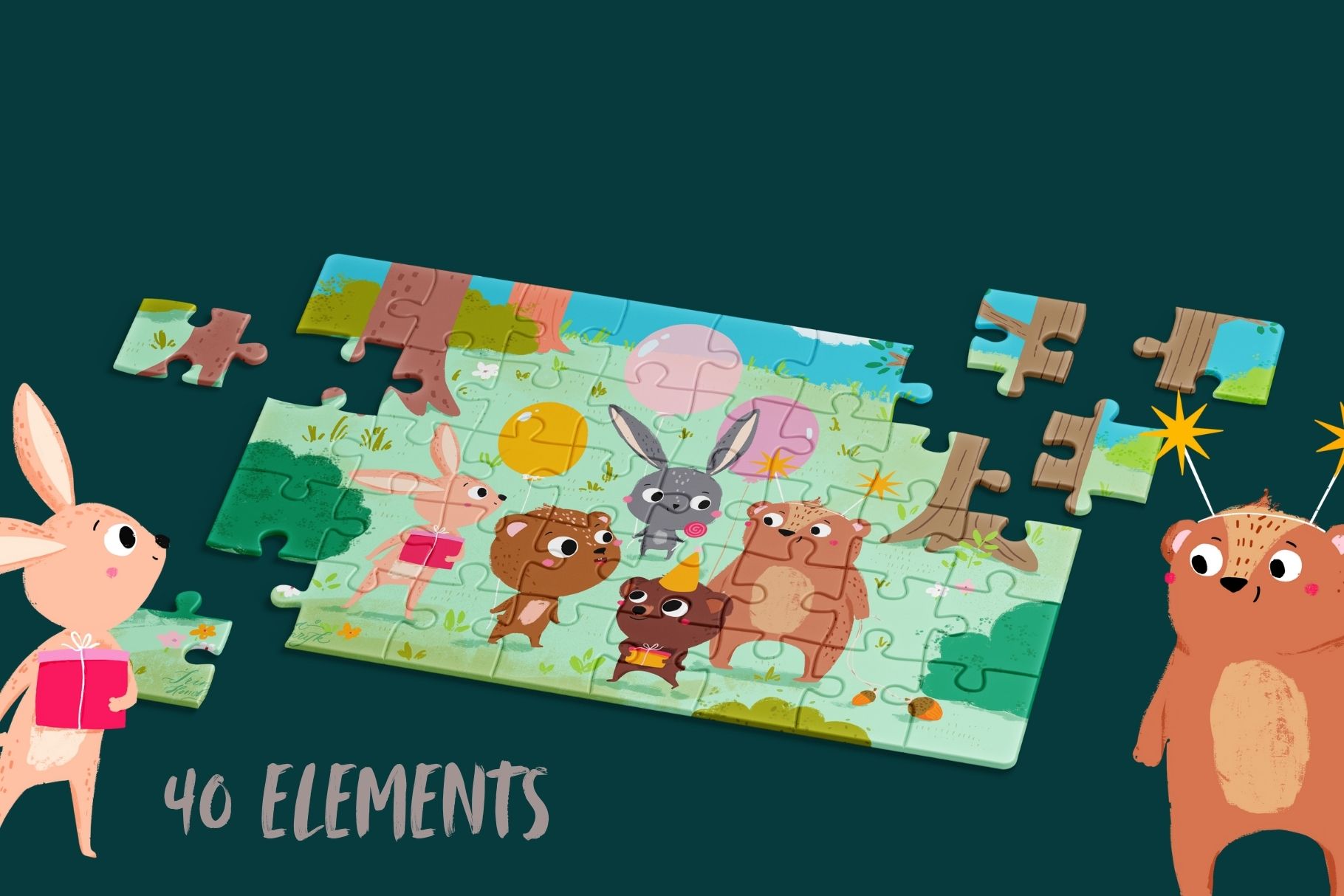 Паззл для детей — Изображение №4 — Интерфейсы, Иллюстрация на Dprofile