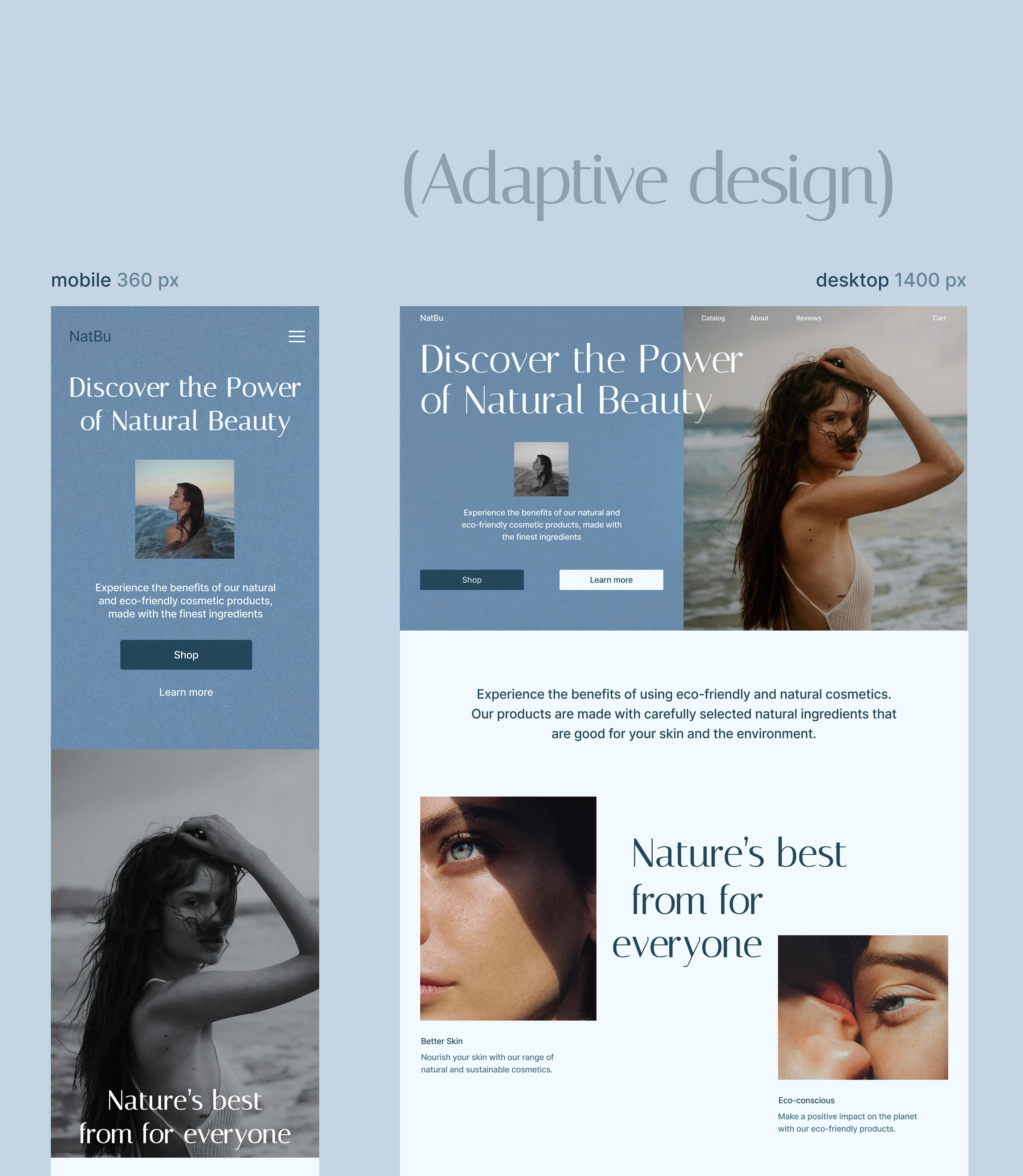 Дизайн-концепт интернет-магазина косметики | NatBu — Изображение №4 — Интерфейсы на Dprofile
