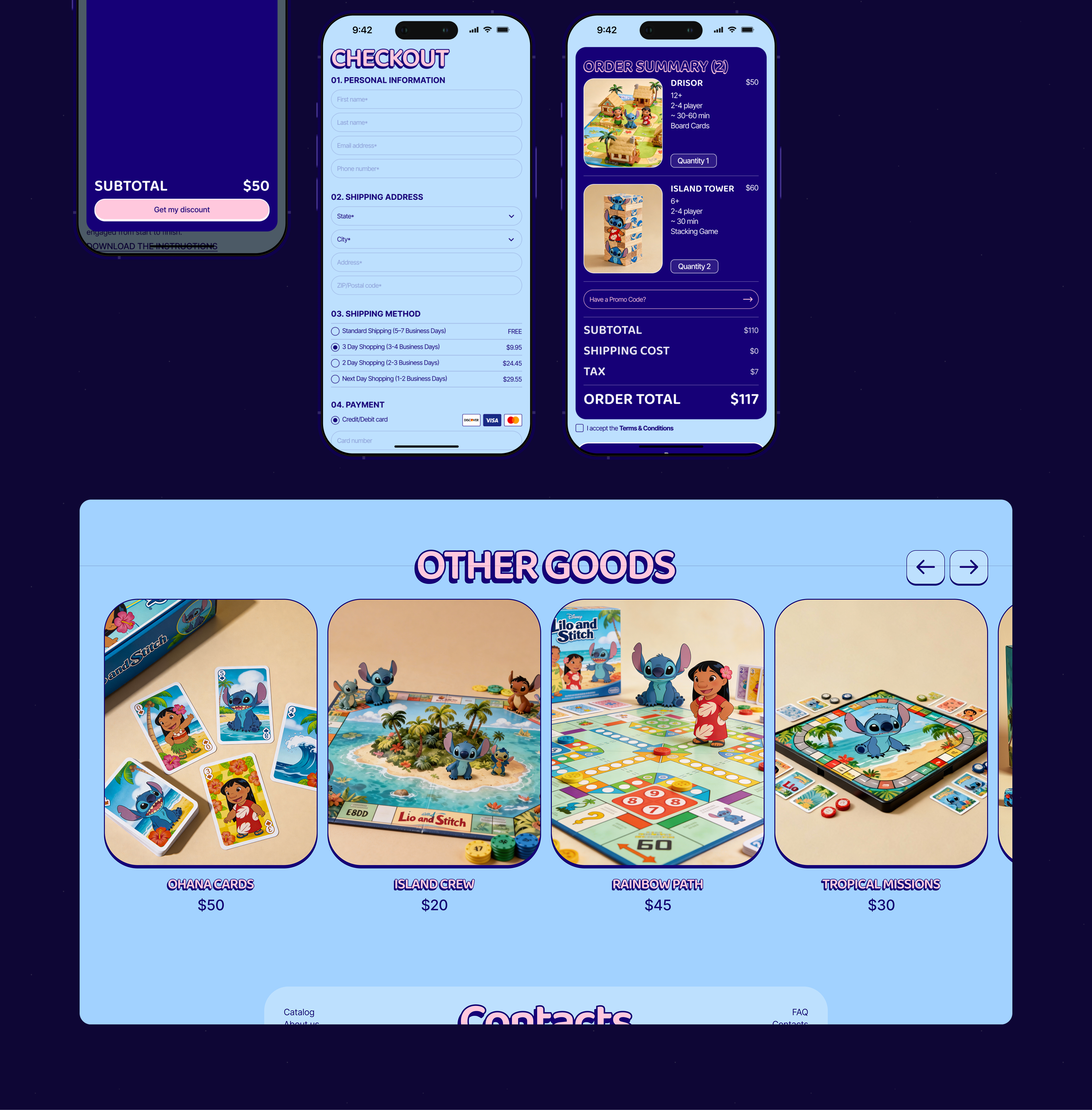 Ohana Market — Board Game Store — Изображение №7 — Интерфейсы, Анимация на Dprofile
