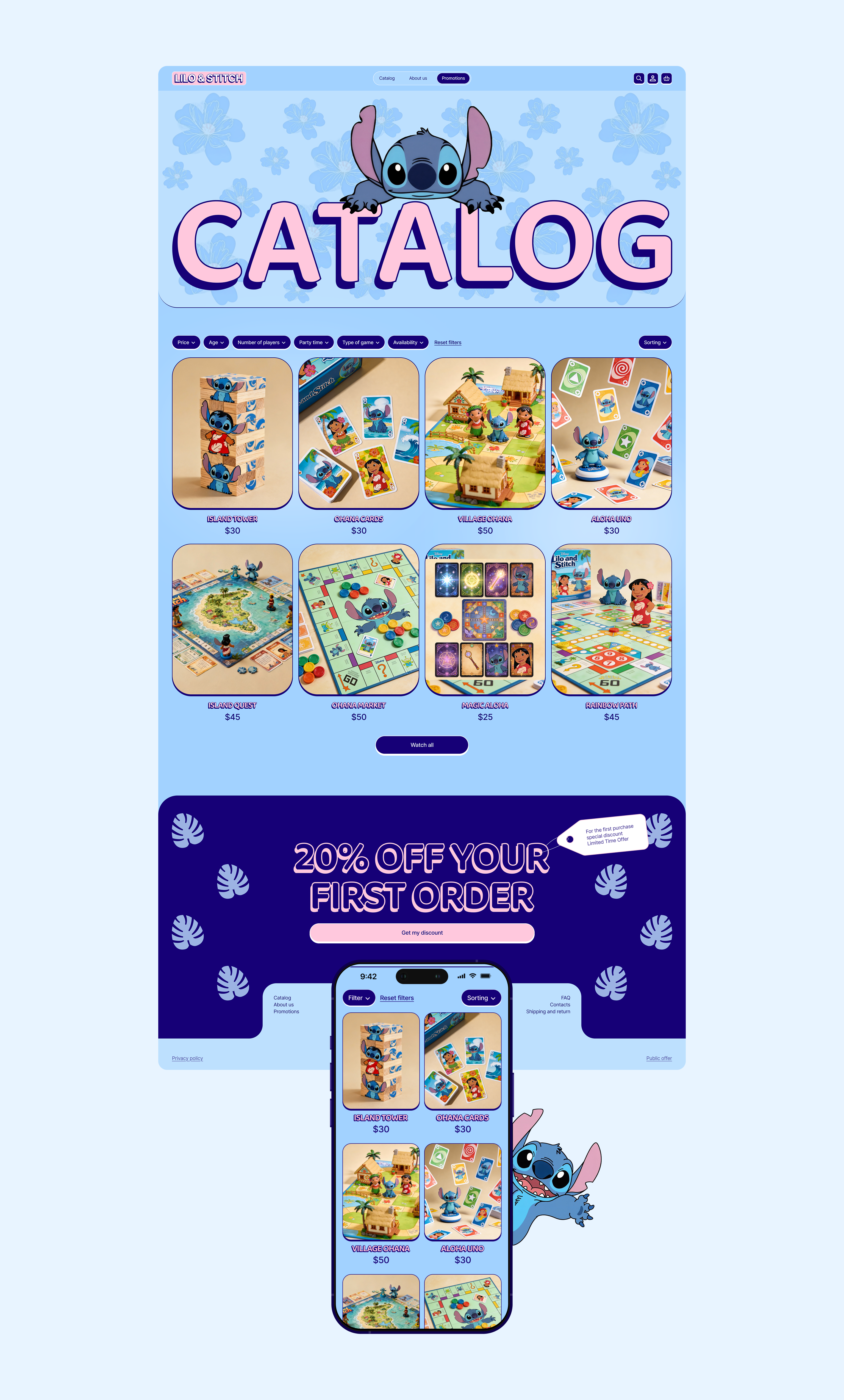 Ohana Market — Board Game Store — Изображение №4 — Интерфейсы, Анимация на Dprofile