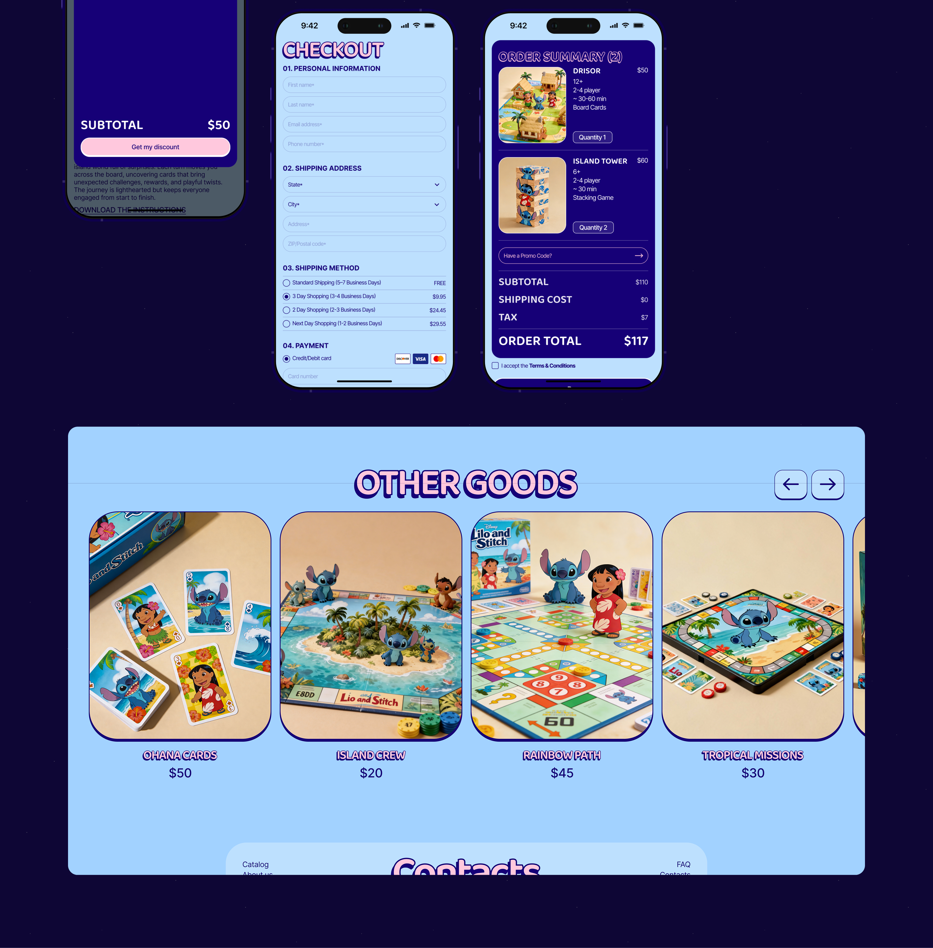 Ohana Market — Board Game Store — Изображение №7 — Интерфейсы, Анимация на Dprofile