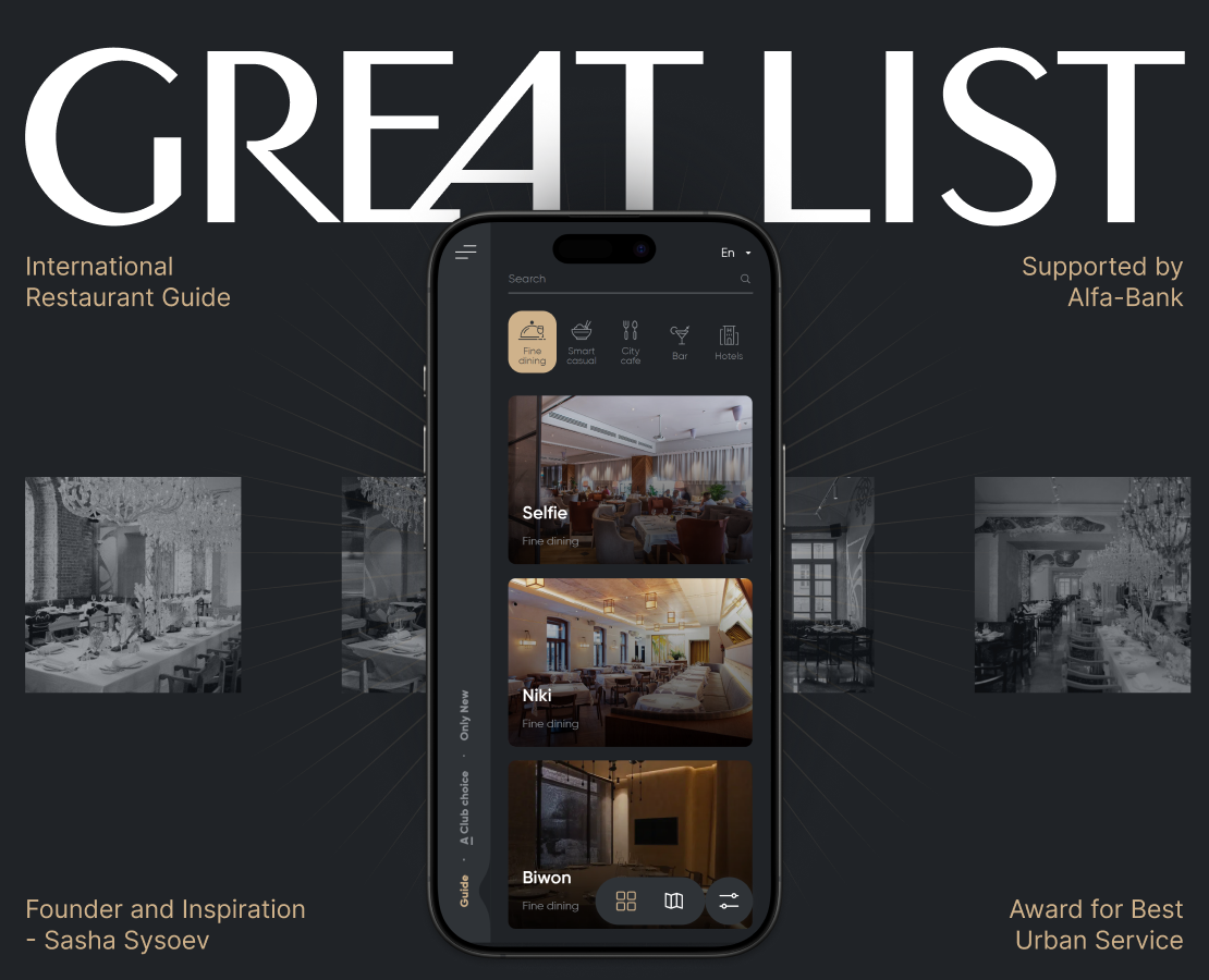 Great List | Website — Интерфейсы на Dprofile