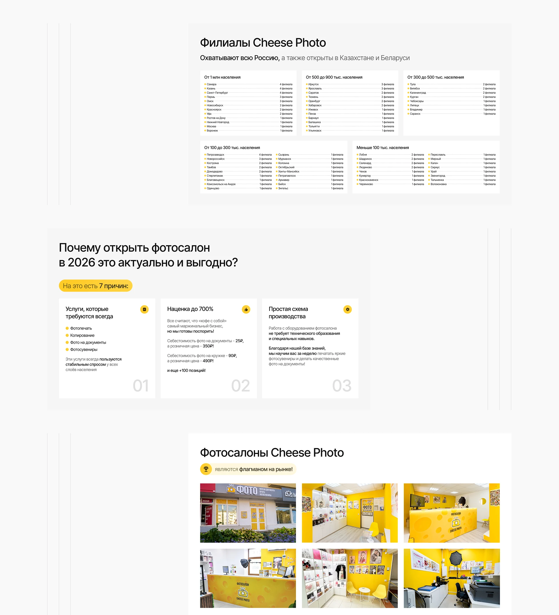 Презентация для франшизы фотосалонов — Изображение №4 — Интерфейсы, Маркетинг на Dprofile
