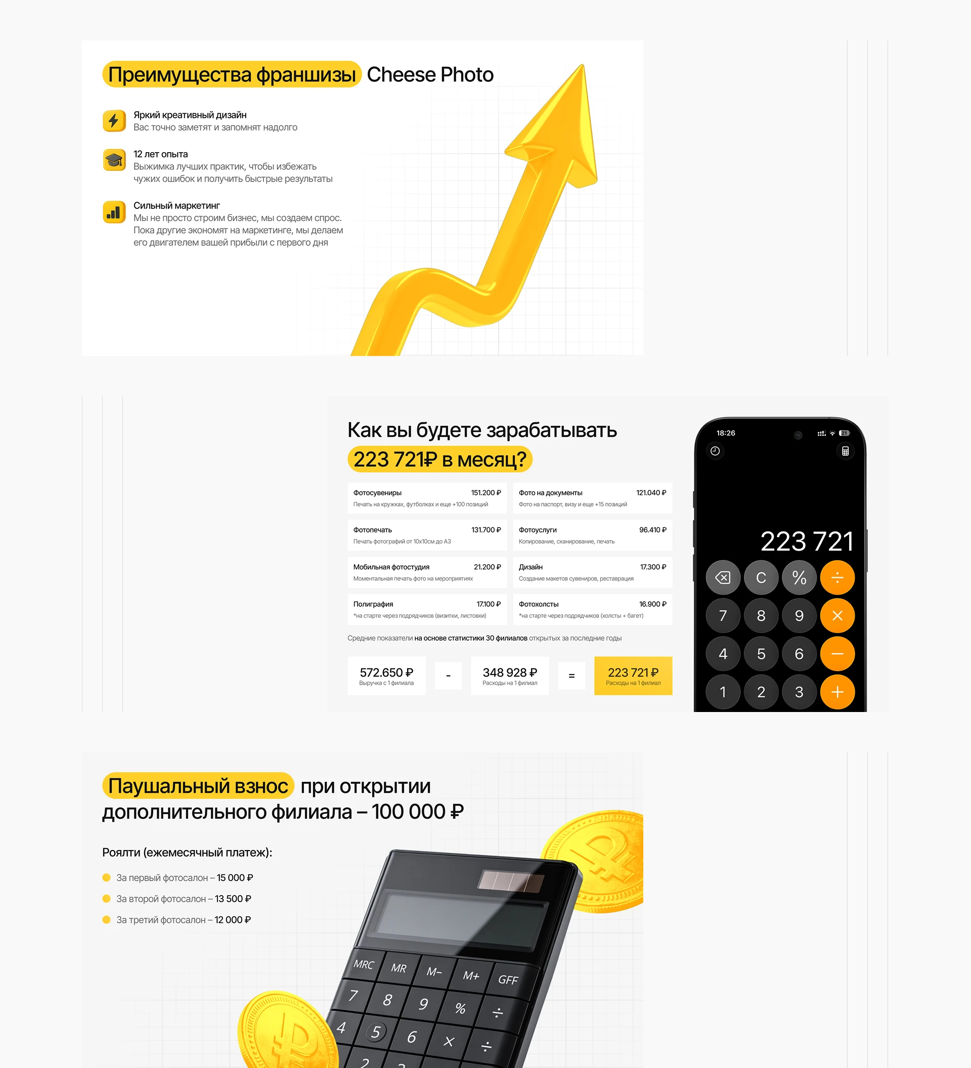 Презентация для франшизы фотосалонов — Изображение №5 — Интерфейсы, Маркетинг на Dprofile