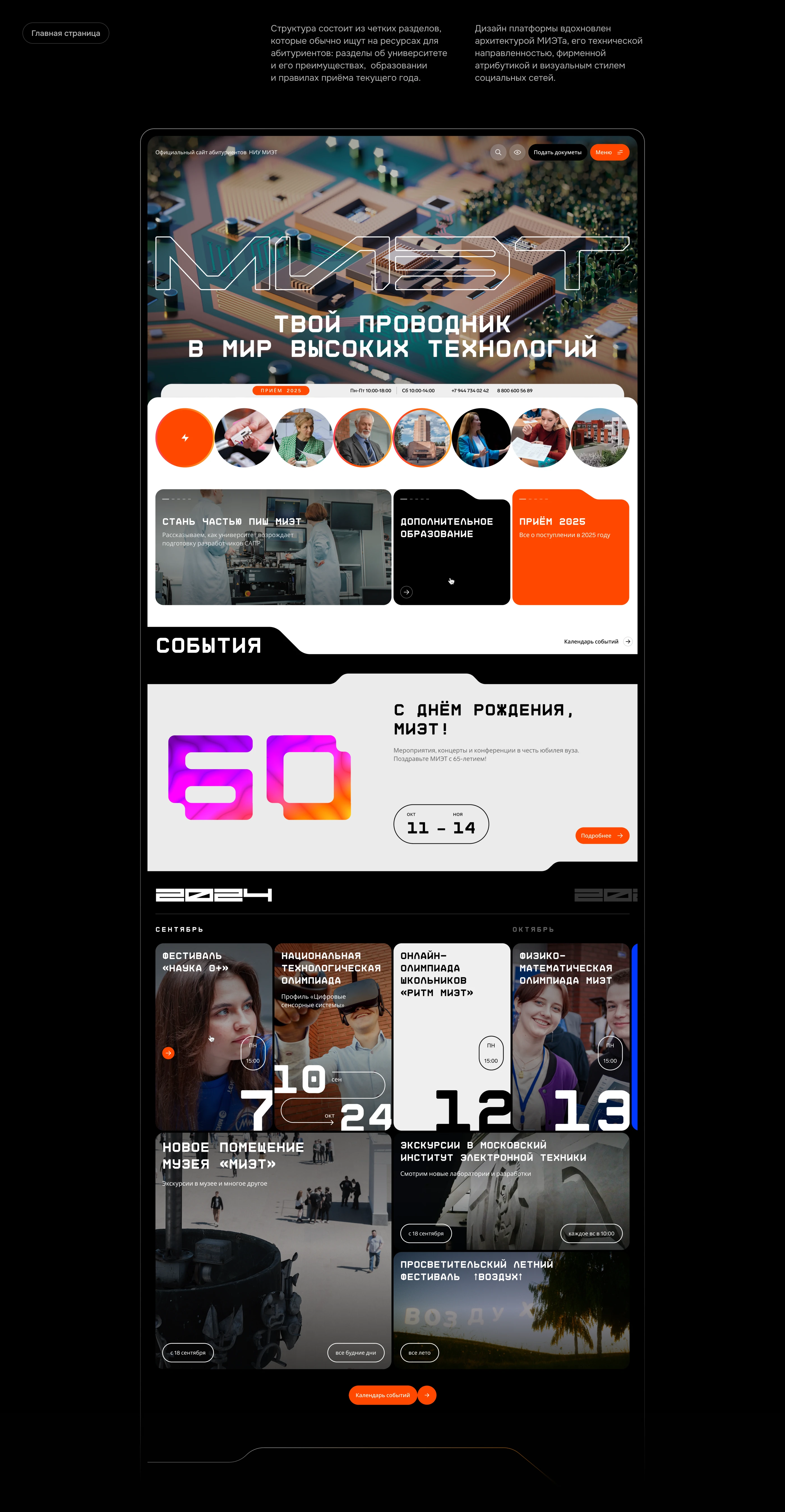 МИЭТ: Сайт абитуриента — Изображение №4 — Интерфейсы, Маркетинг на Dprofile