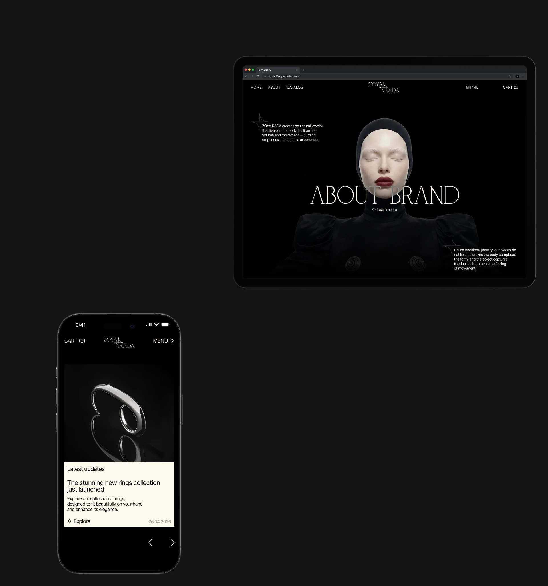 Zoya Rada | E-commerce — Изображение №4 — Интерфейсы, Брендинг на Dprofile
