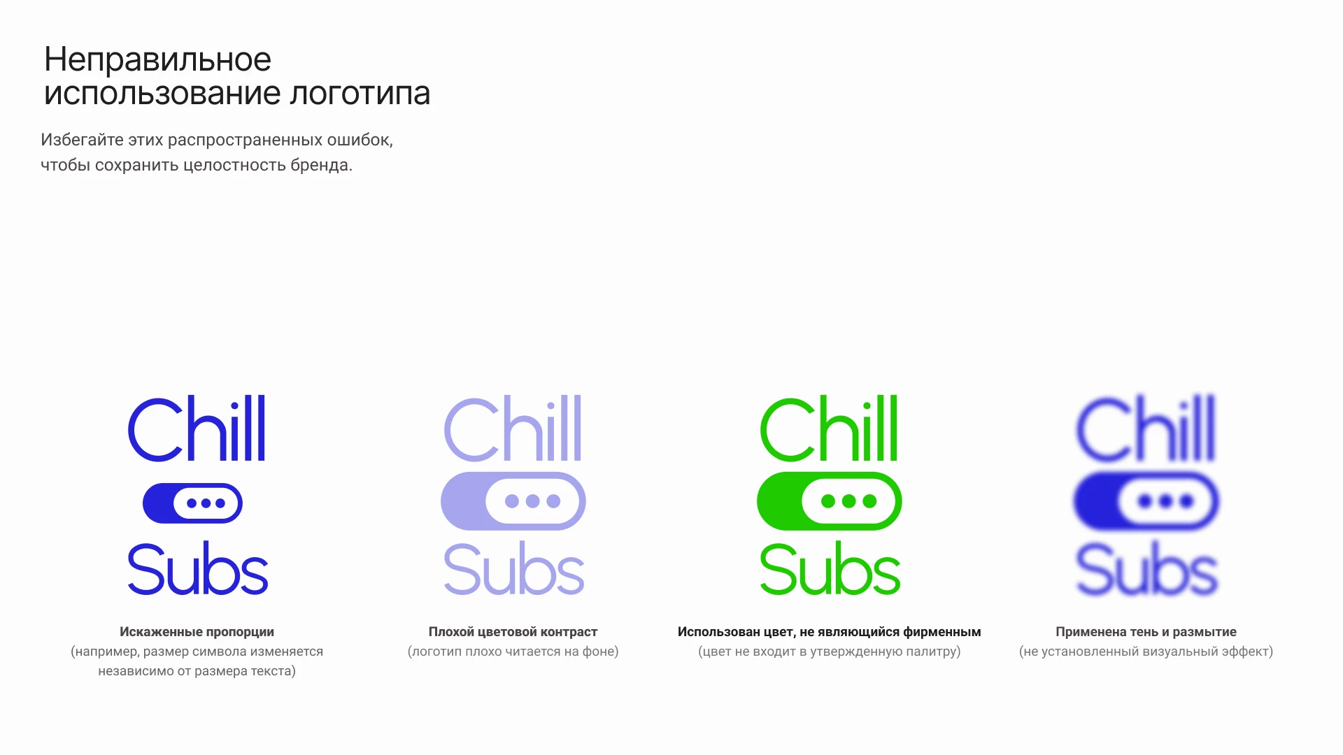 Брендбук для компании ChillSubs — Изображение №9 — Брендинг на Dprofile