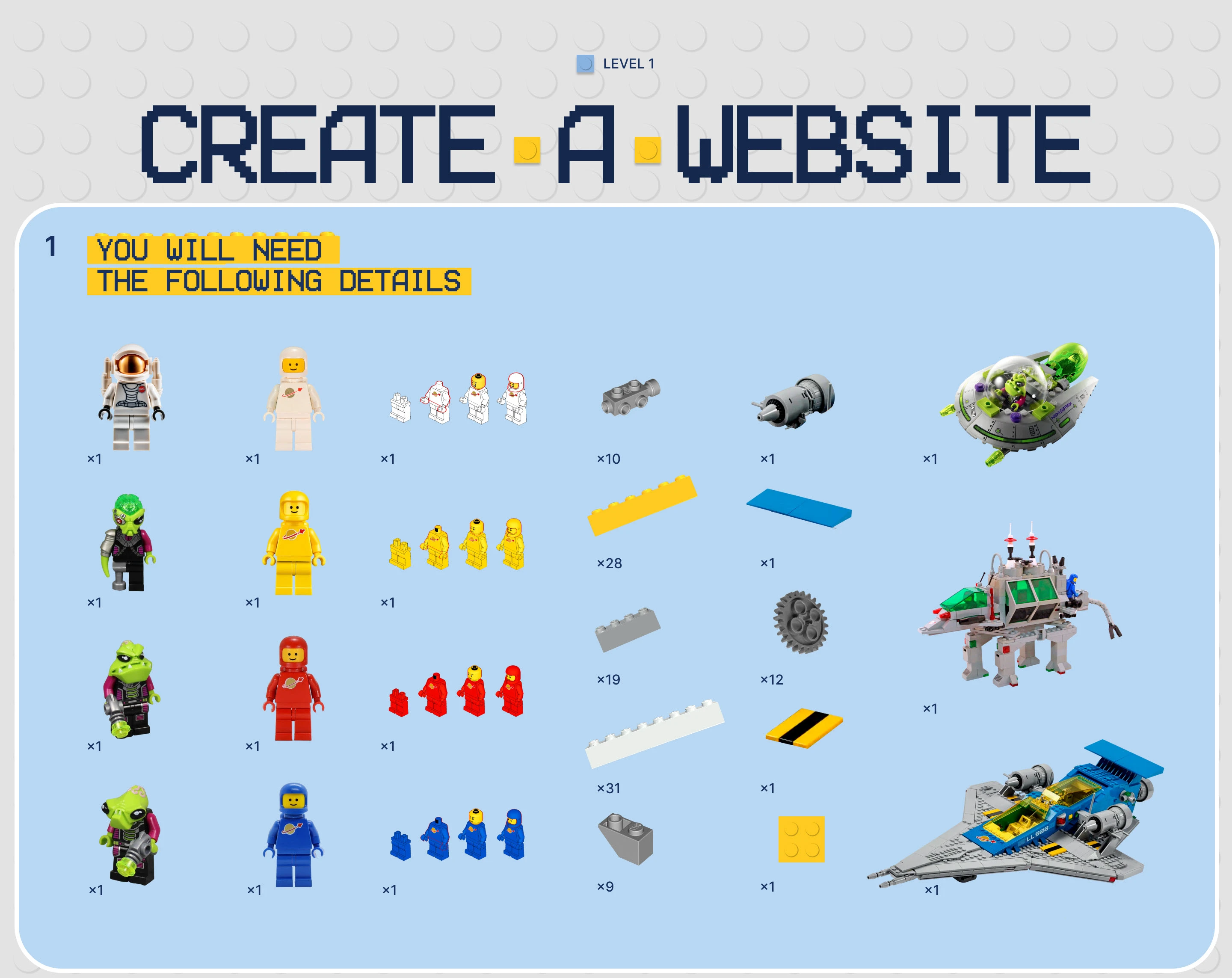 Lego Classic Space — Изображение №2 — Интерфейсы, Анимация на Dprofile