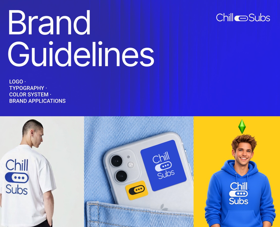 Брендбук для компании ChillSubs — Брендинг на Dprofile