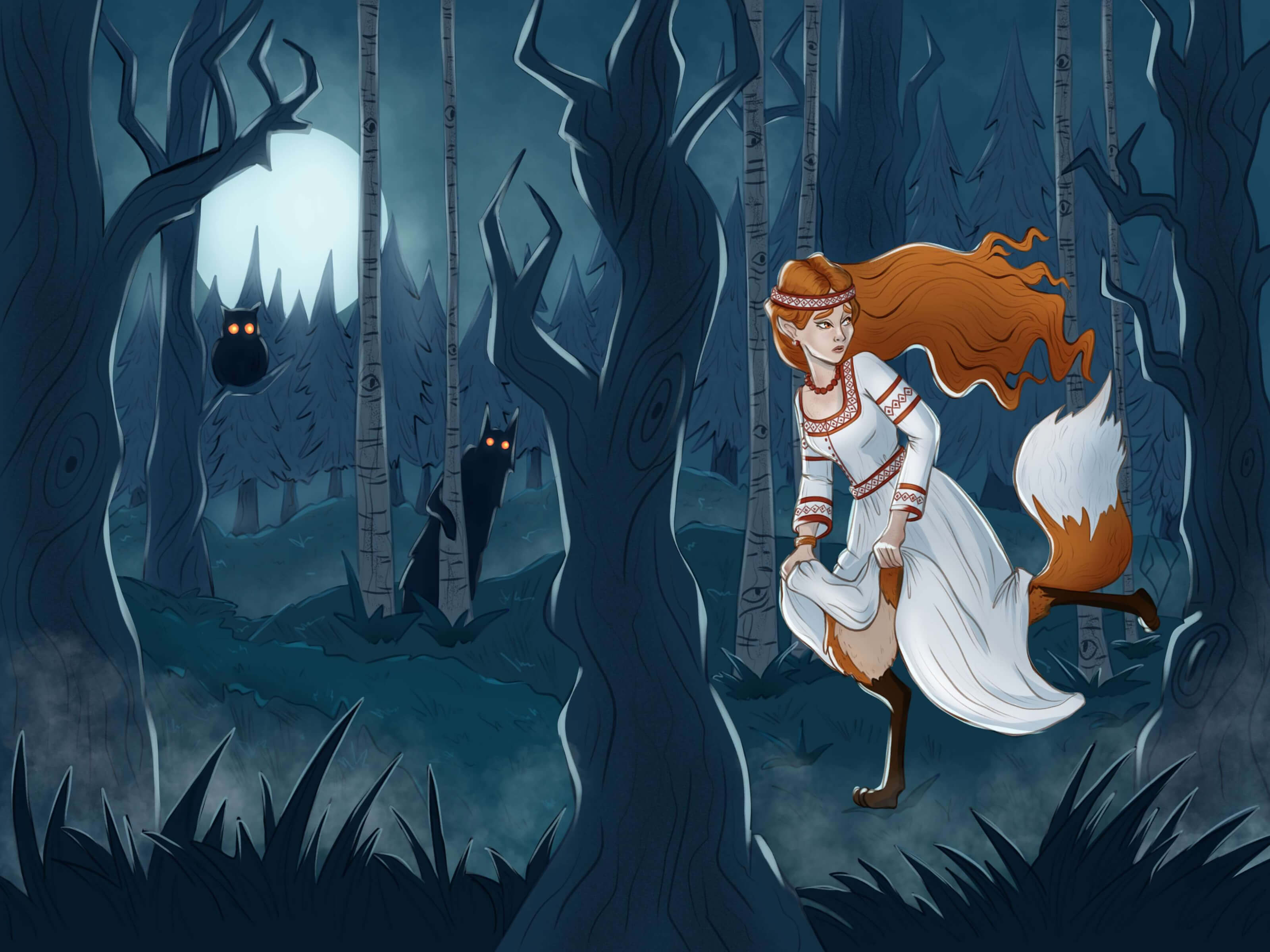 Книжные иллюстрации для фольклорного концепт-проекта — Изображение №1 — Иллюстрация, Графика на Dprofile