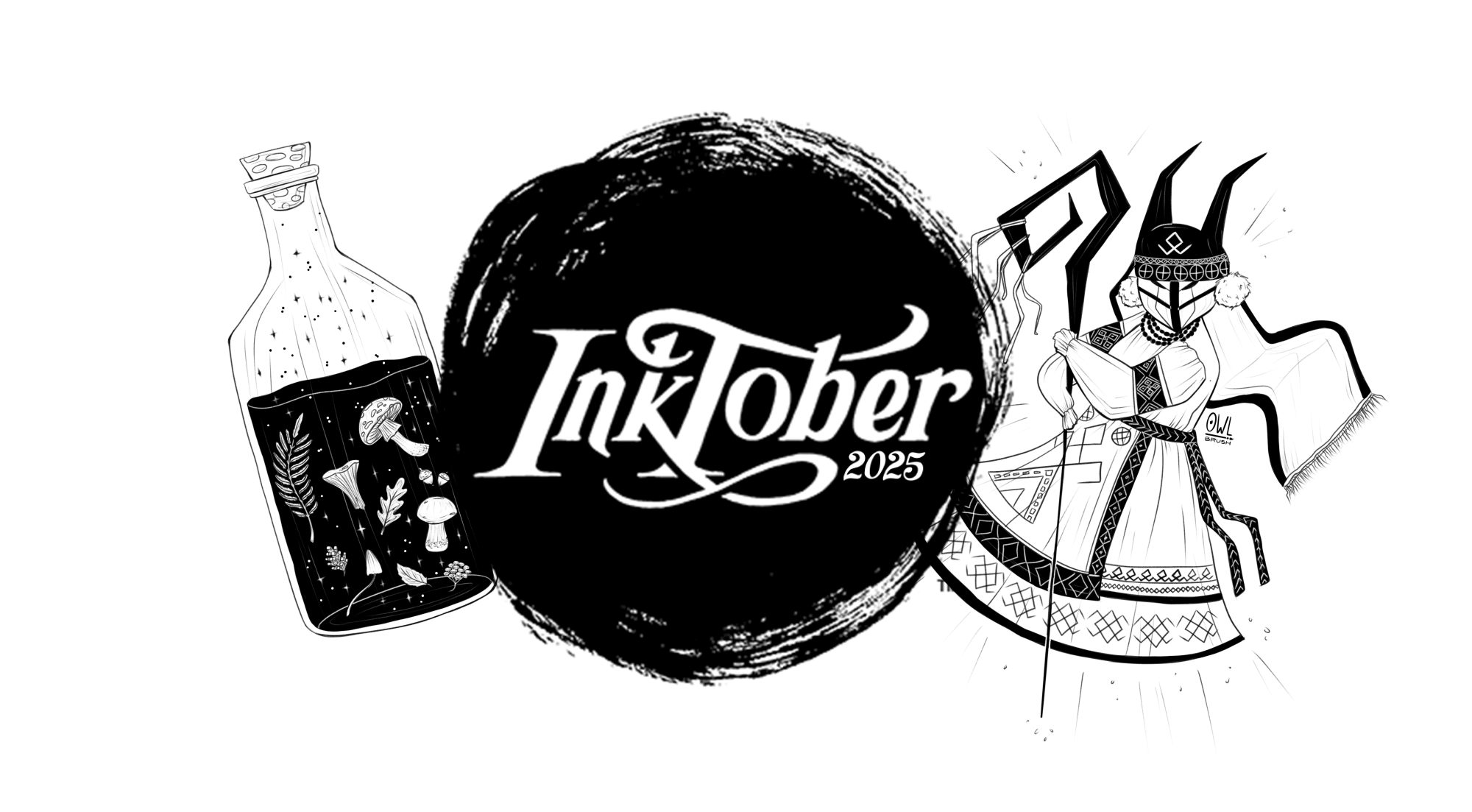 Inktober: магические иллюстрации для книг и открыток — Изображение №1 — Иллюстрация, Графика на Dprofile