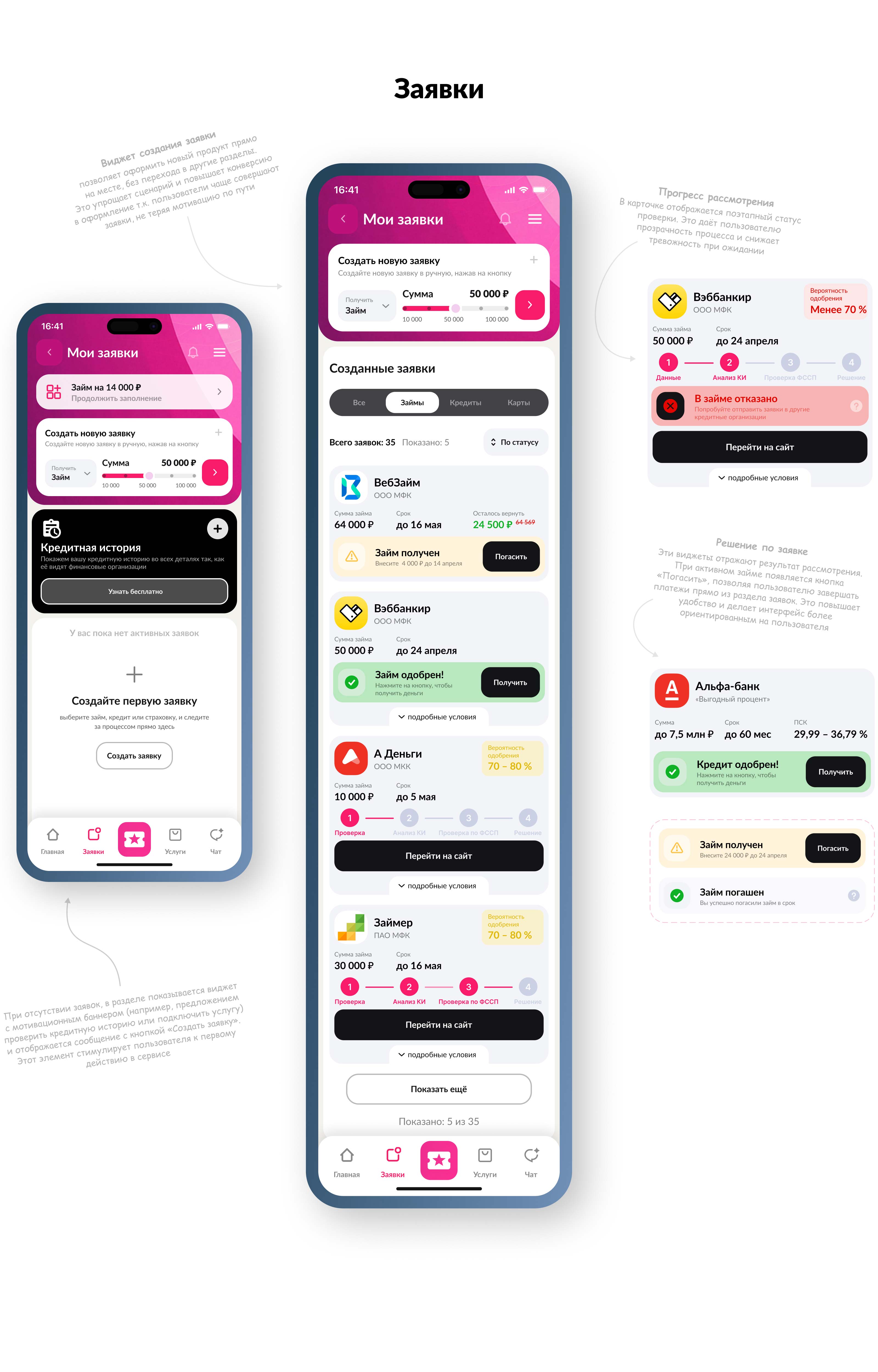 Zaimingo App — Изображение №23 — Интерфейсы, Маркетинг на Dprofile