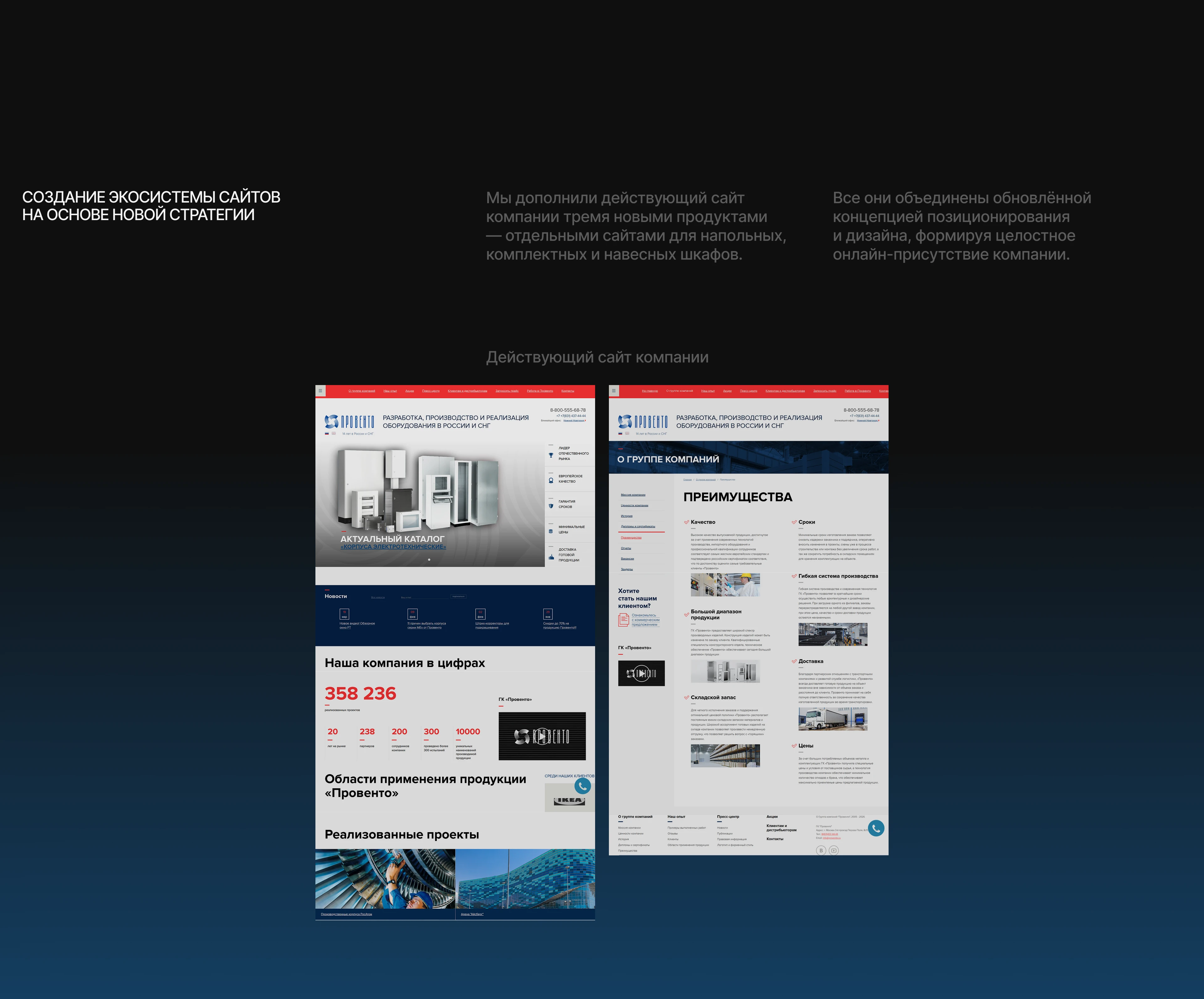 Лендинг для компании по производству оборудования — Изображение №4 — Интерфейсы на Dprofile