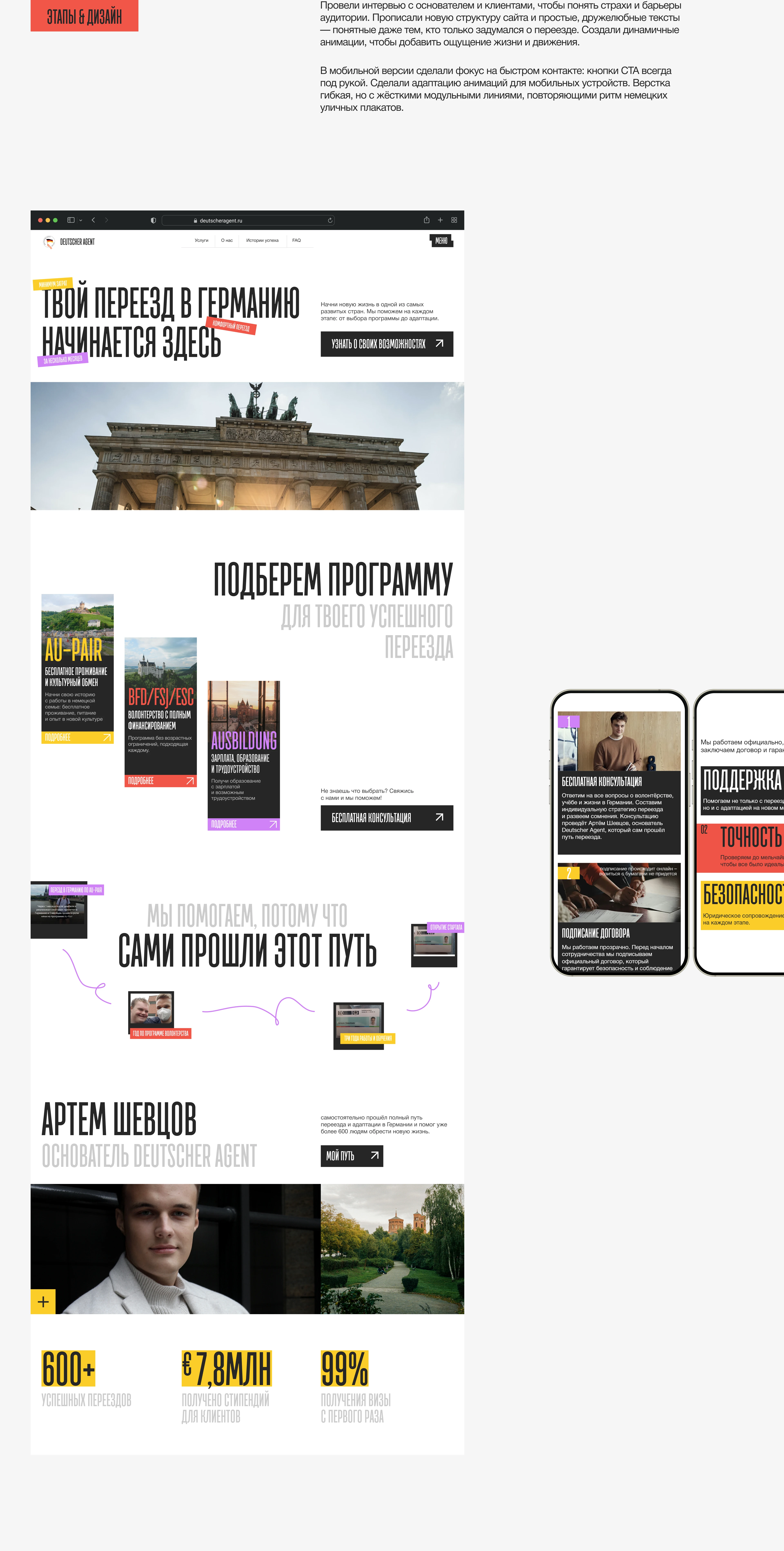 Сайт для агентства Deutscher Agent — Изображение №6 — Интерфейсы на Dprofile