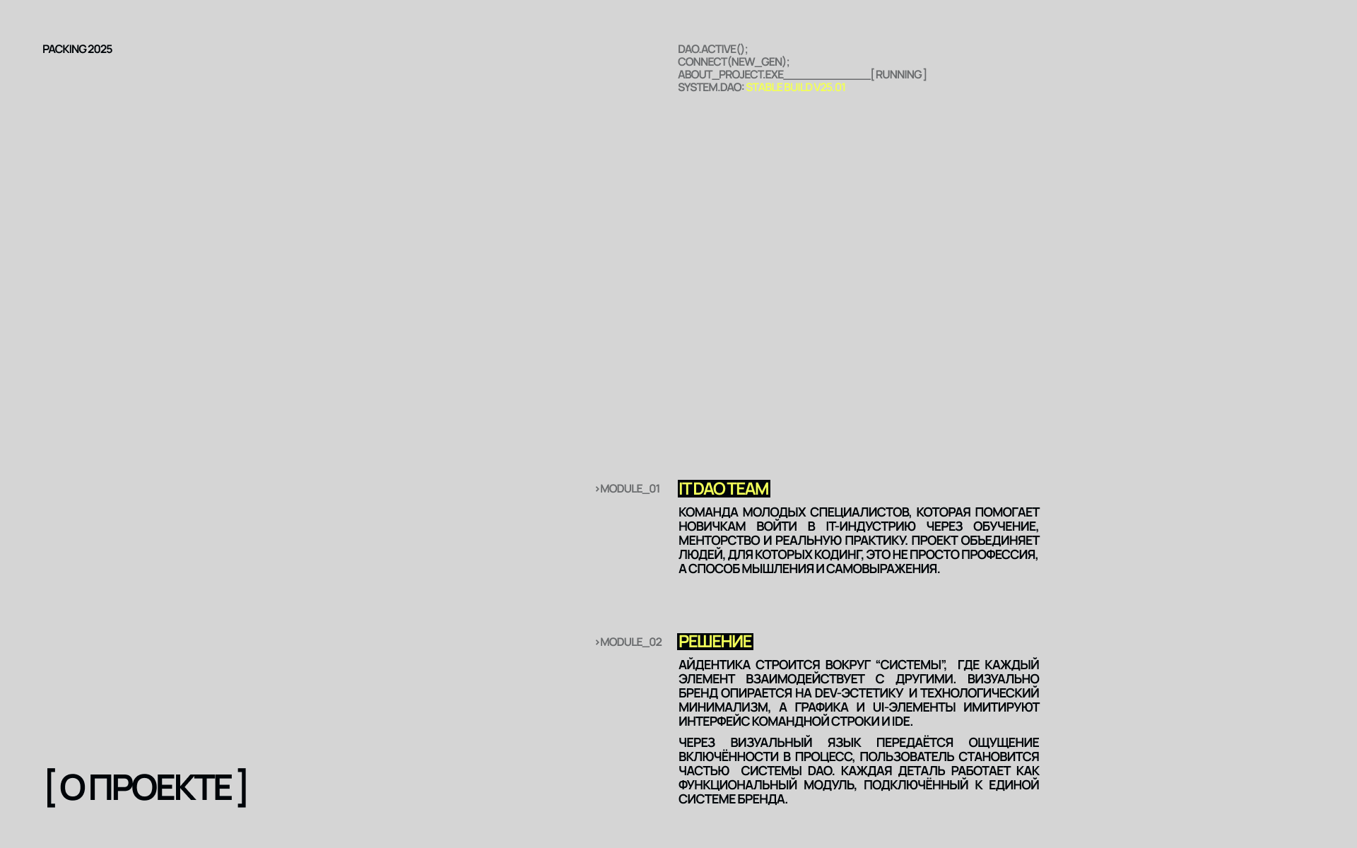 IT DAO team | айдентика для образовательного it-проекта — Изображение №2 — Брендинг на Dprofile