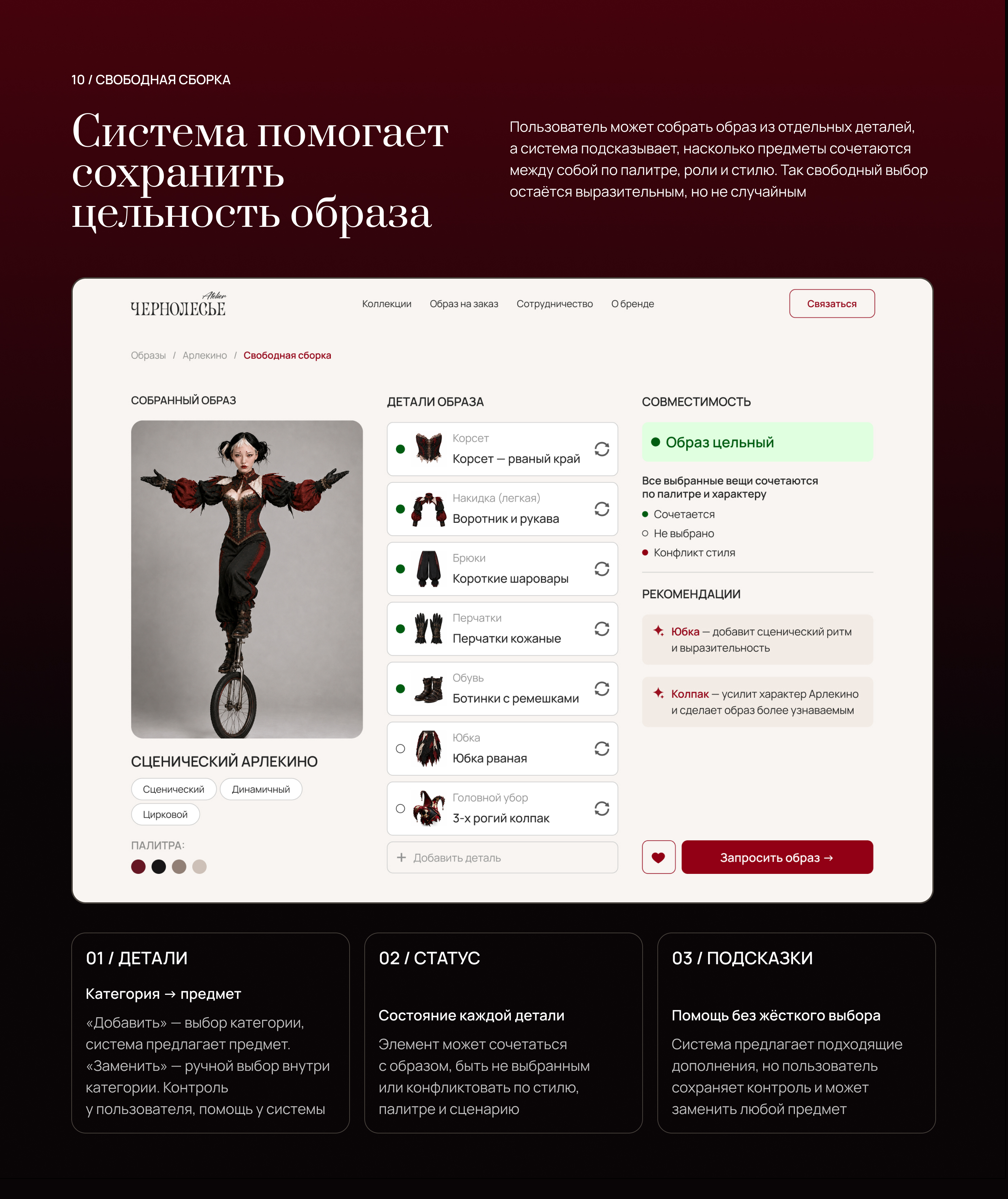 Чернолесье Atelier — Brand Identity & Web Design — Изображение №9 — Интерфейсы, Брендинг на Dprofile