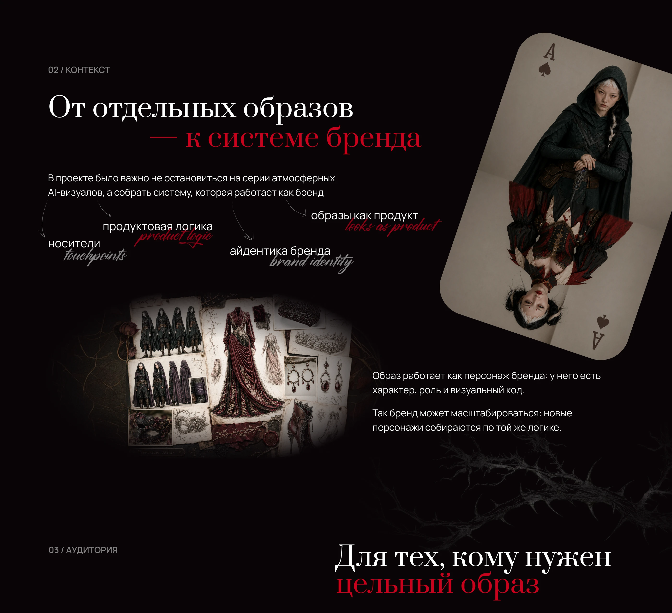 Чернолесье Atelier — Brand Identity & Web Design — Изображение №2 — Интерфейсы, Брендинг на Dprofile