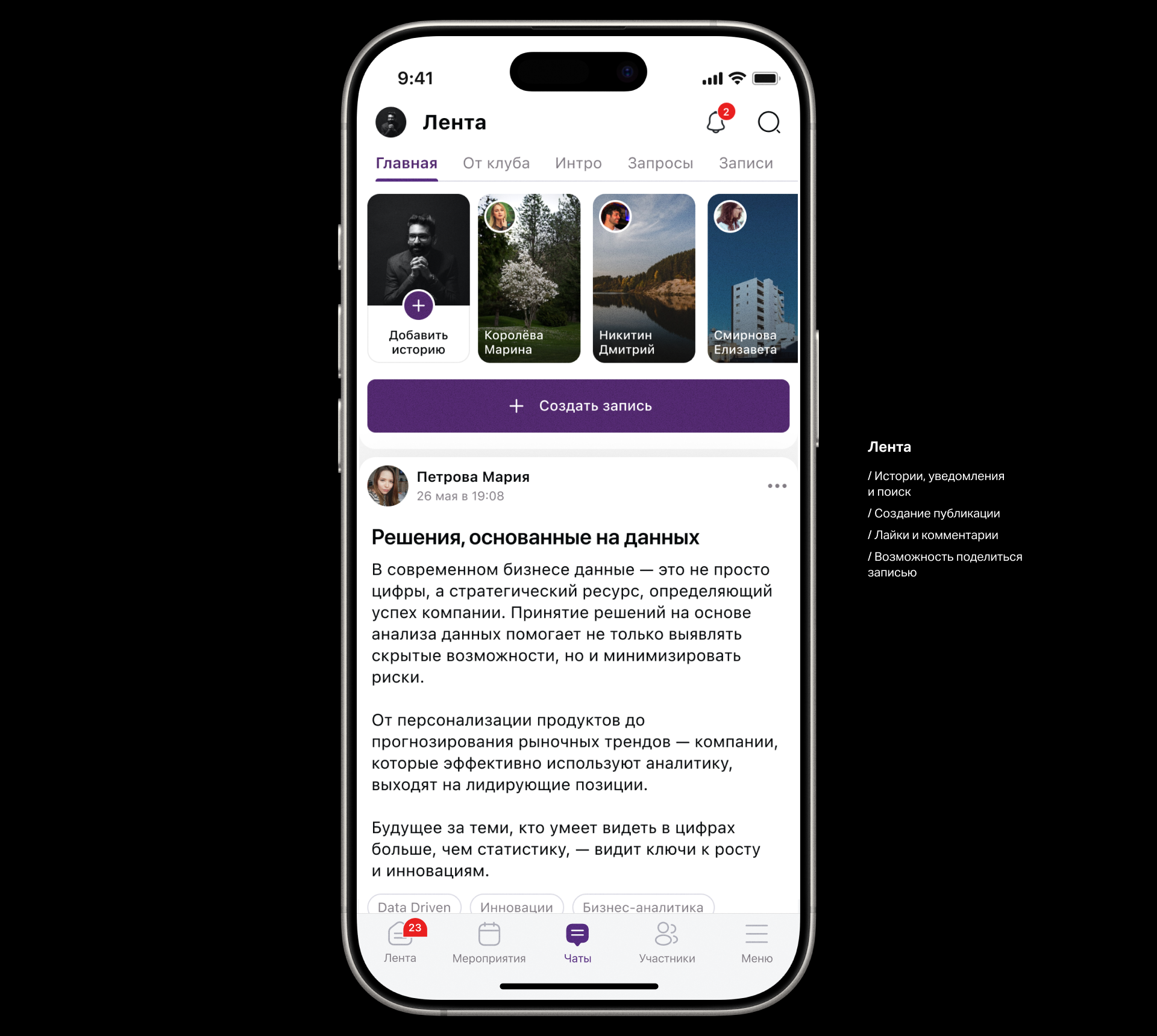 Социальная сеть для Сбера — Клуб Первых — Изображение №19 — Интерфейсы, Брендинг на Dprofile