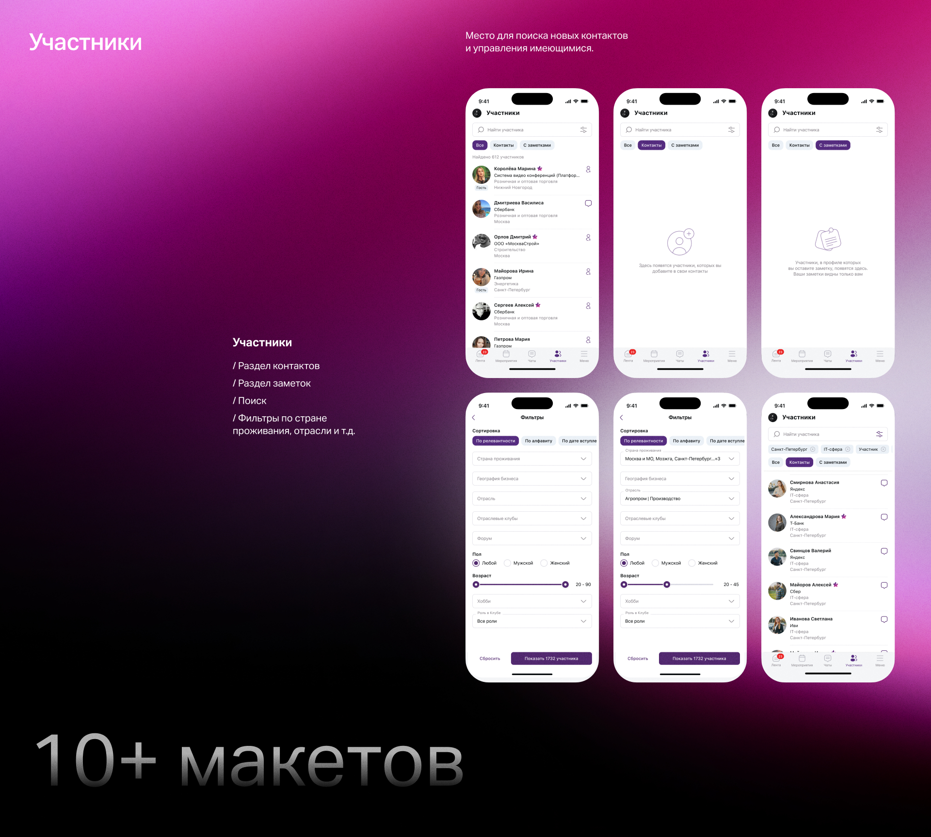 Социальная сеть для Сбера — Клуб Первых — Изображение №23 — Интерфейсы, Брендинг на Dprofile
