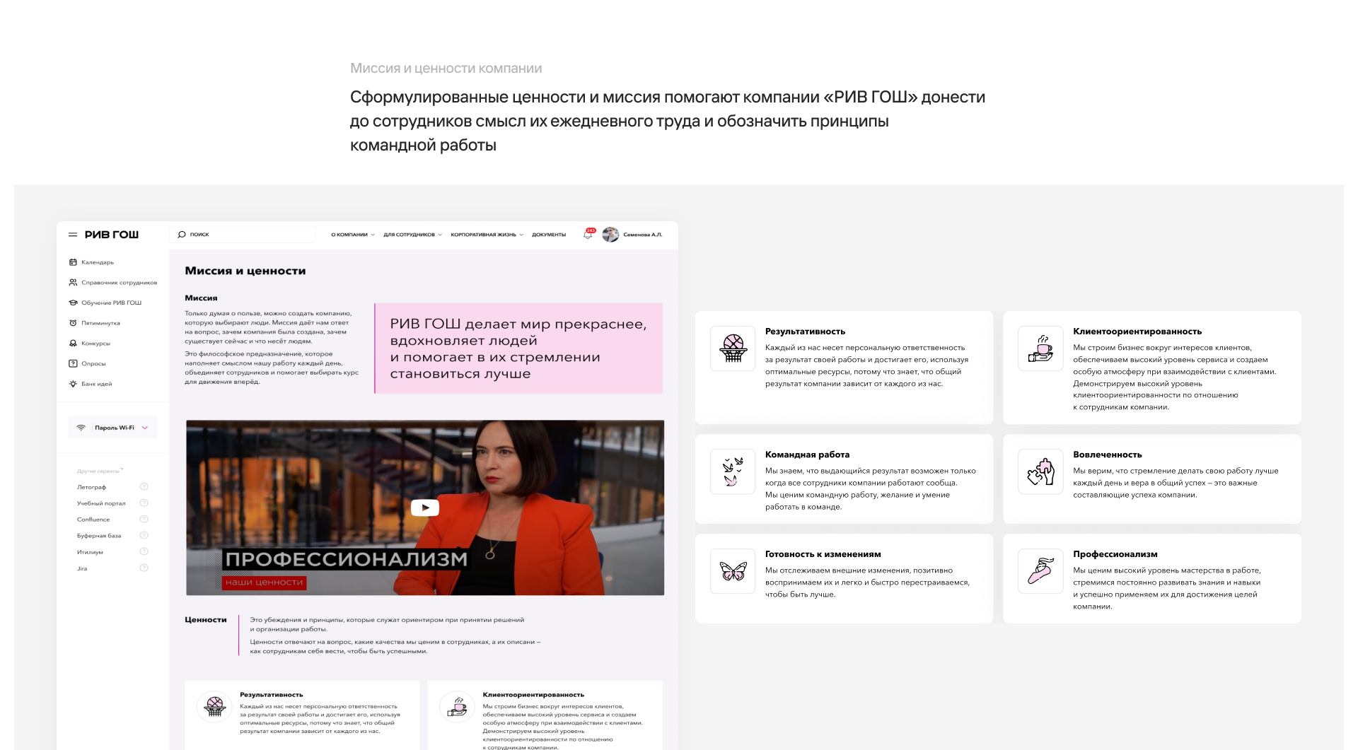 Внедрение корпоративного портала для 5000+ сотрудников — Изображение №21 — Интерфейсы, Брендинг на Dprofile