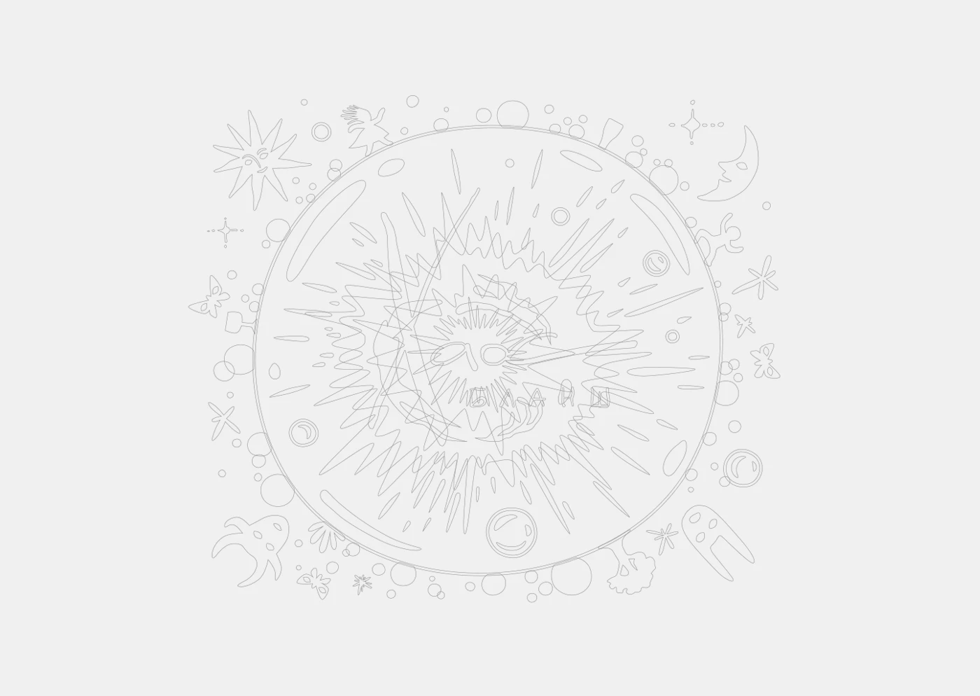 Иллюстрация для этикетки фирменного пива ресторана Хаос — Изображение №4 — Брендинг, Графика на Dprofile