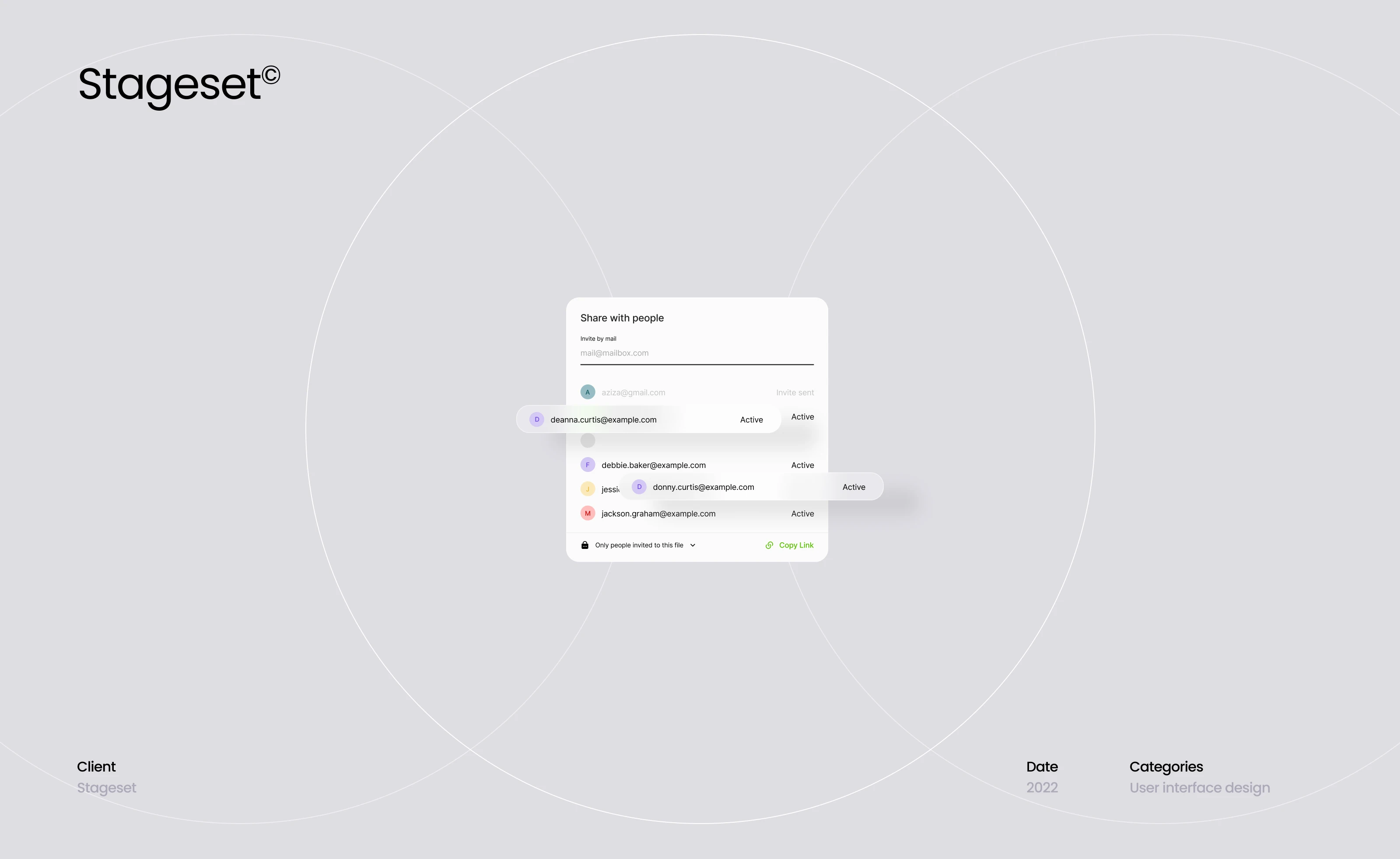 Stageset web app — Изображение №1 — Интерфейсы на Dprofile