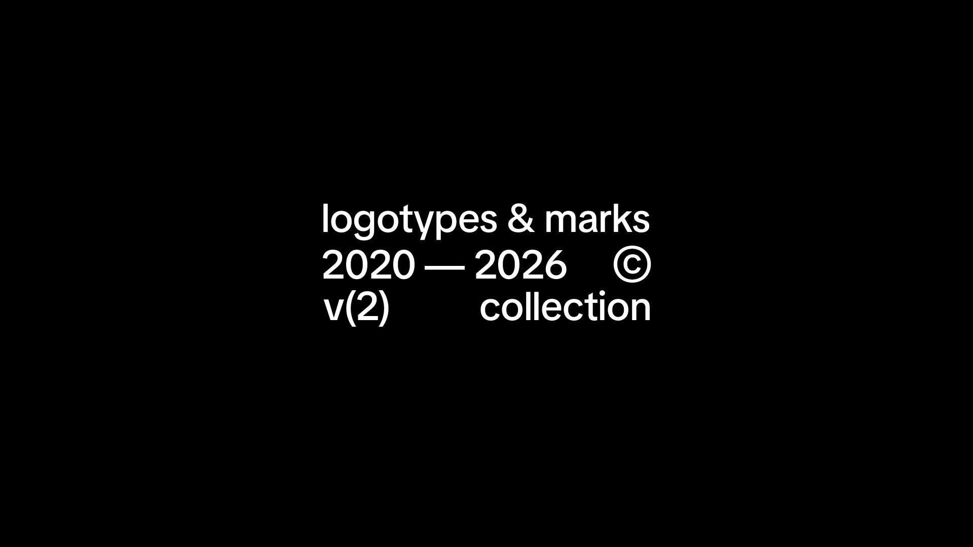 logotypes & marks 2020 — 2026 v(2) — Изображение №1 — Брендинг, Графика на Dprofile