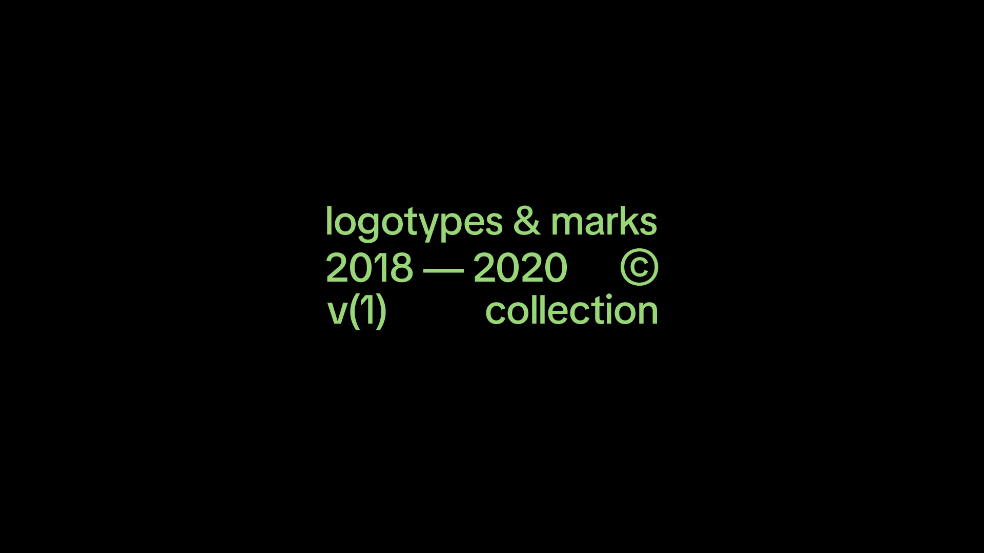 logotypes & marks 2018 — 2020 v(1) — Изображение №1 — Брендинг, Графика на Dprofile