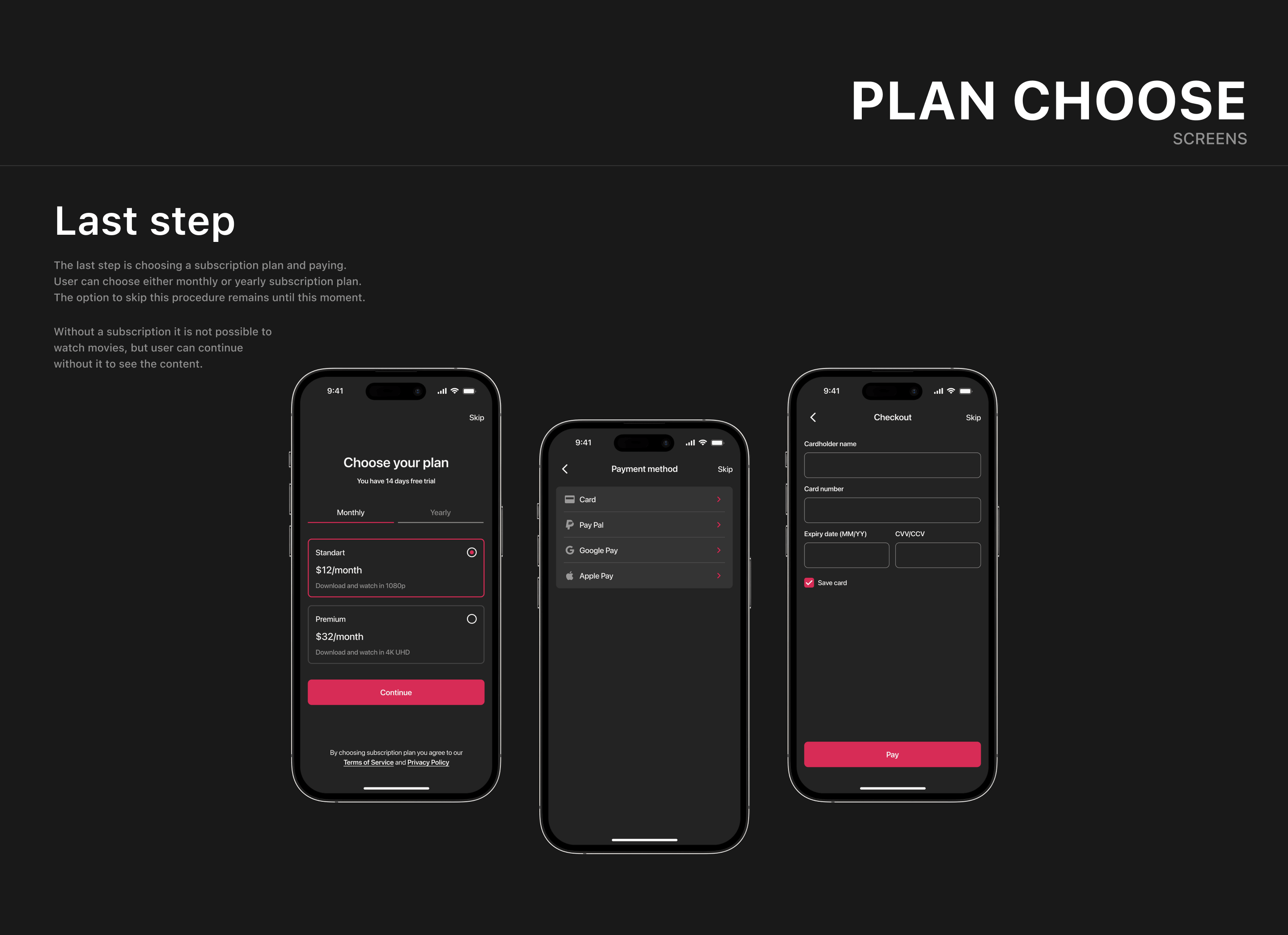 Lumos - Online cinema Application. UX/UI Design Concept — Изображение №4 — Интерфейсы на Dprofile
