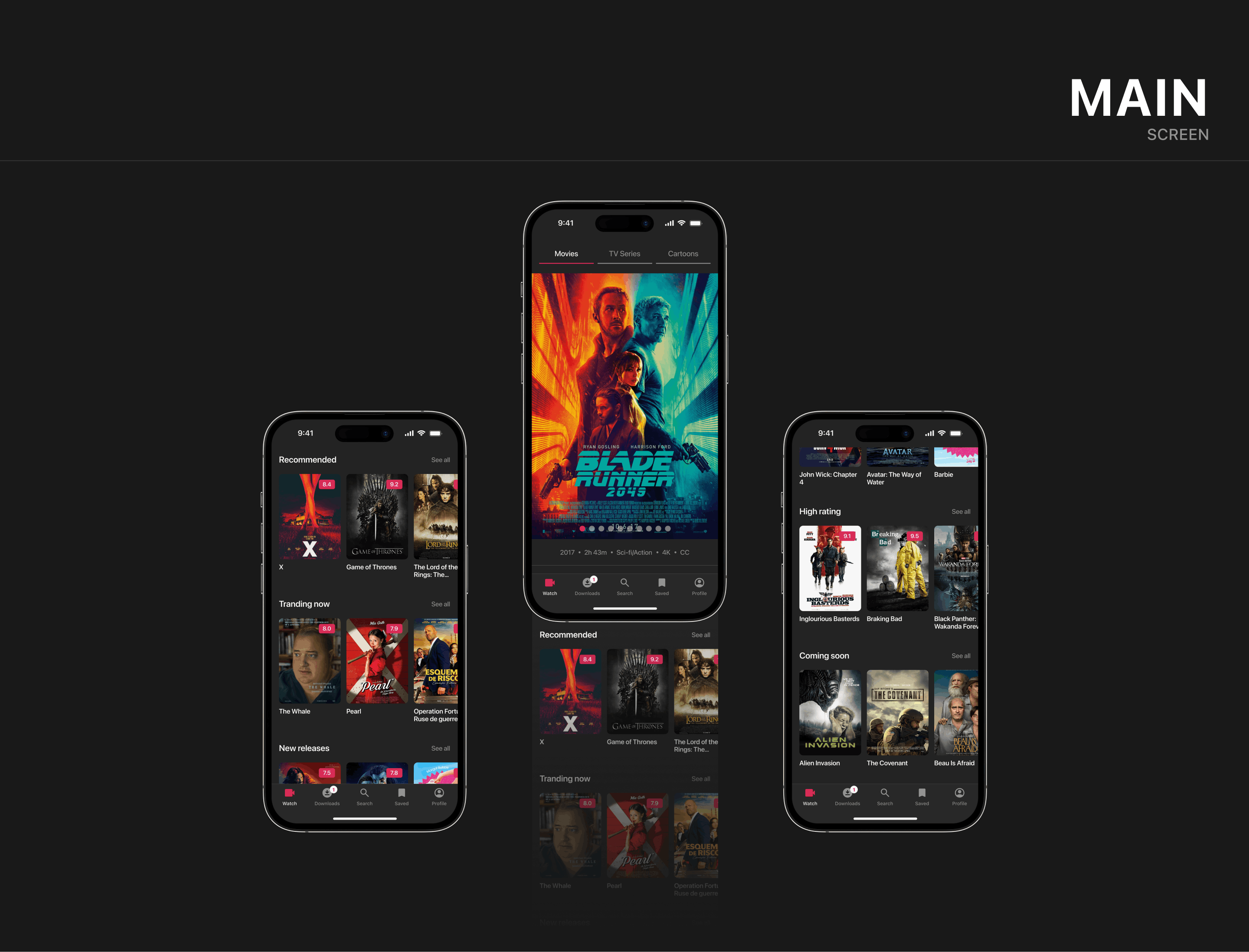 Lumos - Online cinema Application. UX/UI Design Concept — Изображение №5 — Интерфейсы на Dprofile
